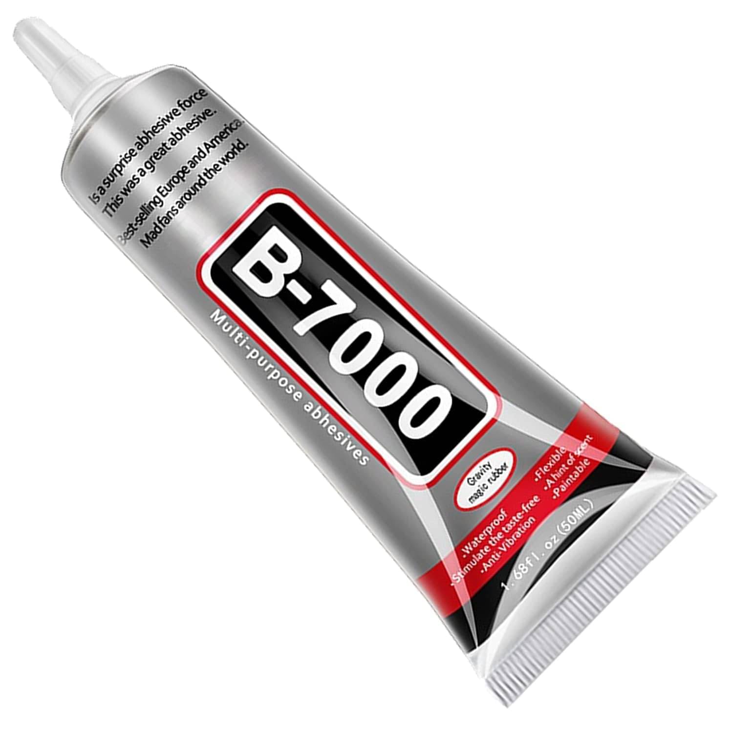     			B 7000 50ml Mobile Display Resin Black Glue, Multipurpose Fabric Glue, Mobile Glue for Screen Repairing, Glue drops for Jewelry, Shoes, Art and Crafts. (Transparent)