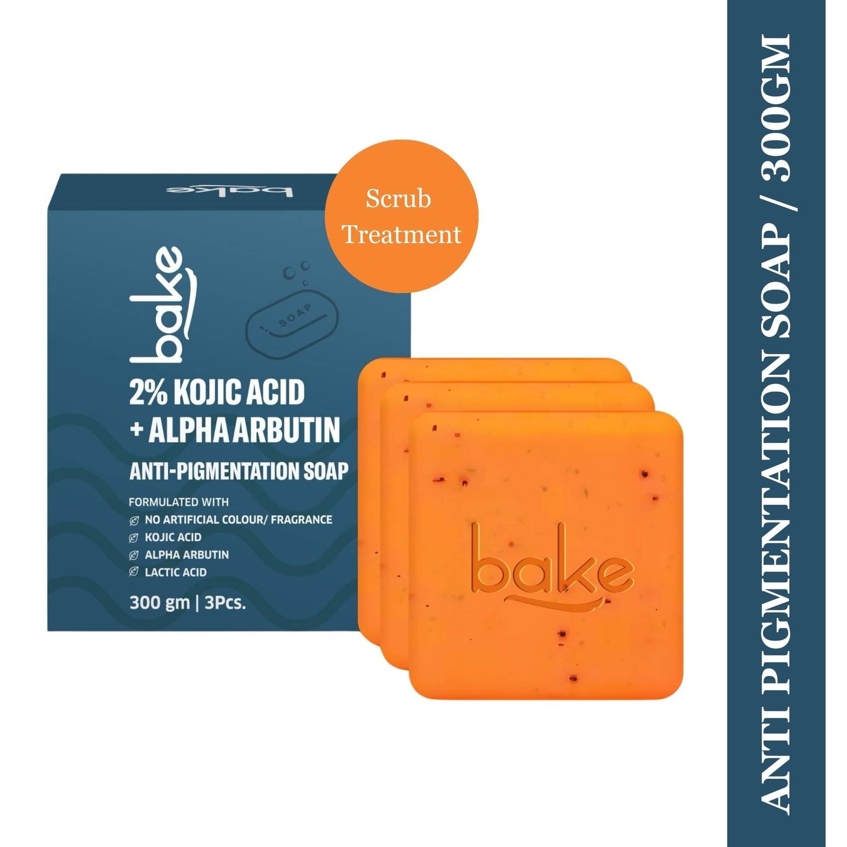     			BAKE Exfoliating Soap for All Skin Type ( Pack of 3 )