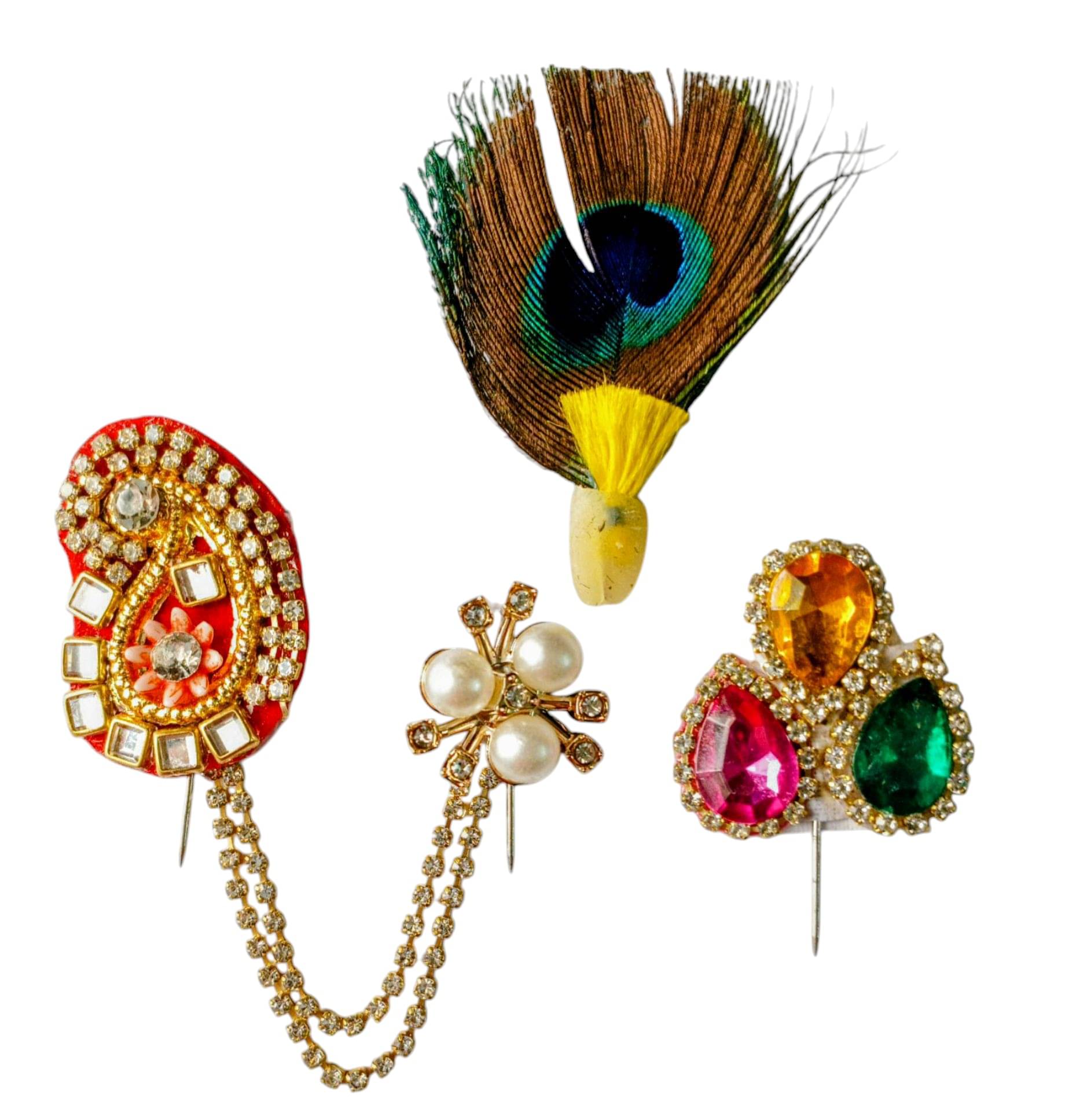Cherry Tree Laddu Gopal Multicolor Crystal Jewellery ( Pack of 1 ) Cherry Tree Laddu Gopal Multicolor Crystal Jewellery ( Pack of 1 )