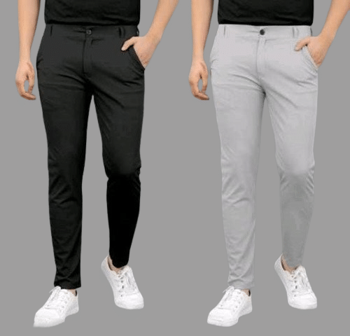     			DWIDEN Regular Flat Men's Trouser - Black ( Pack of 1 )
