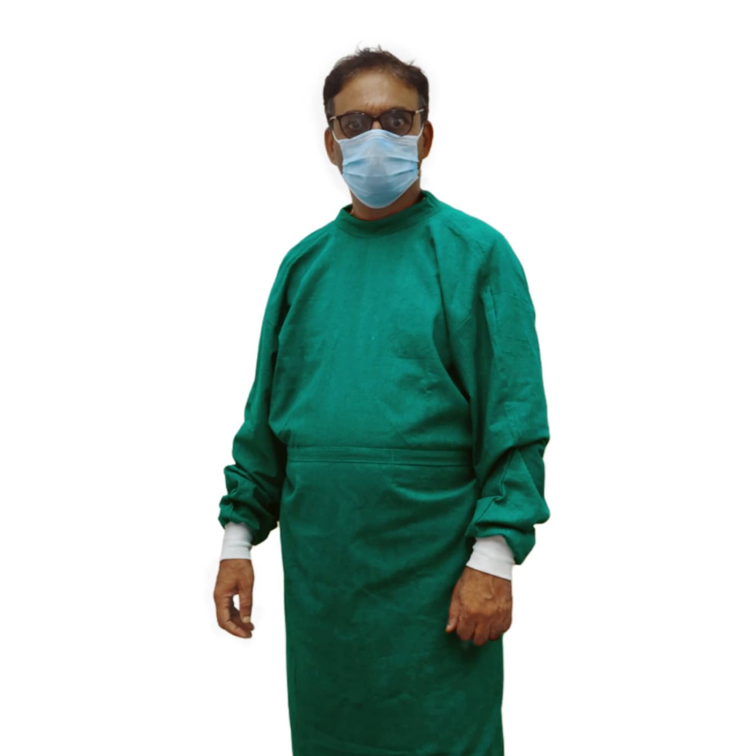     			Fairbizps Reusable Unisex Surgeon Gown For Medical Staff Wear for Men & Women, Comfortable & Washable (Pack of 1)