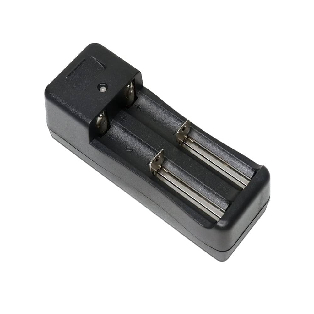 Faymla Li-Ion Battery Universal Charger for 18650/16340/14500/17500 Series Li-Ion Cell, Dual Battery Charger for Rechargeable 3.7v 18650 Battery Charger (2-Slot Charger) Faymla Li-Ion Battery Universal Charger for 18650/16340/14500/17500 Series Li-Ion Cell, Dual Battery Charger for Rechargeable 3.7v 18650 Battery Charger (2-Slot Charger)