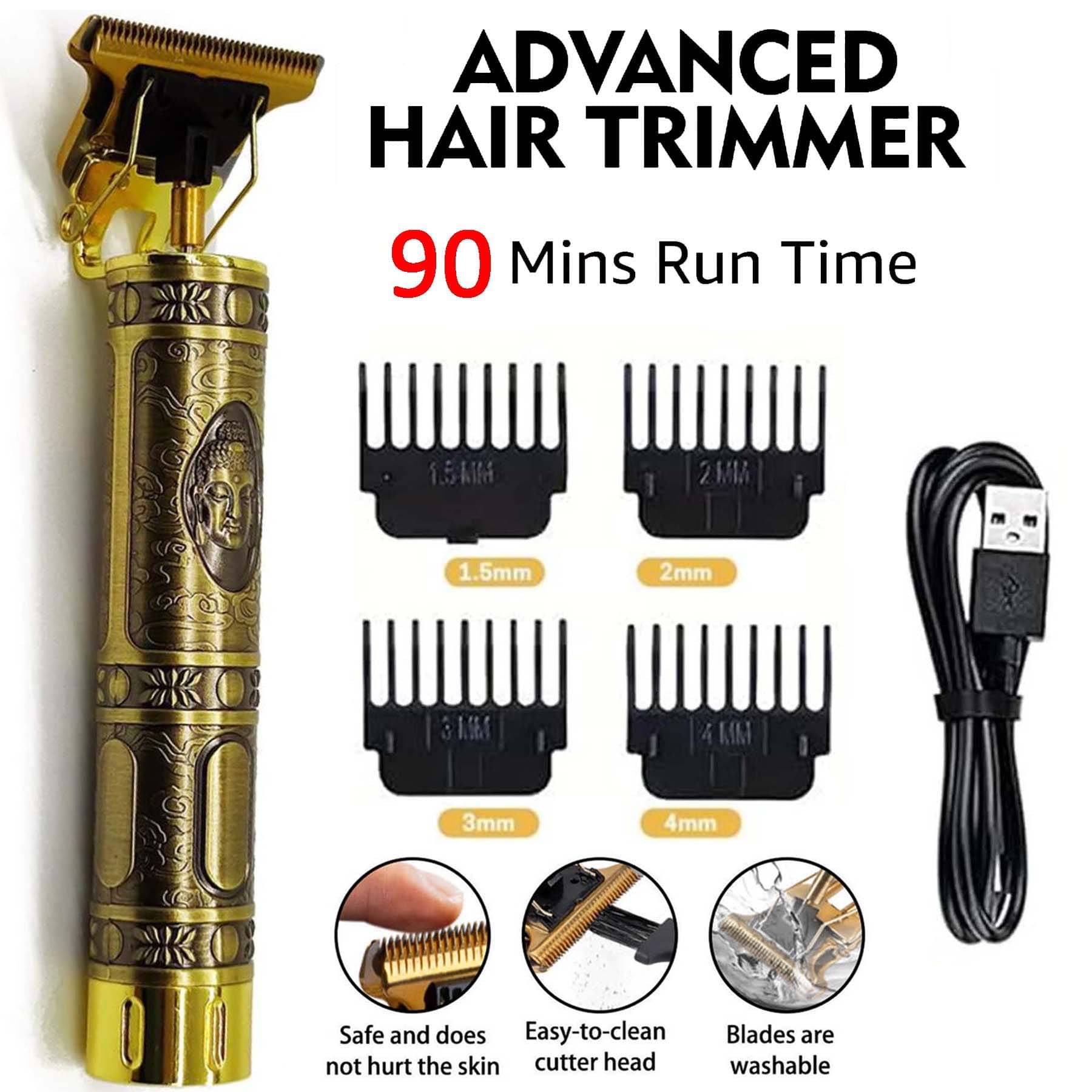     			Intimify Hair/Beard trimmer Gold Corded,Cordless Beard Trimmer With 90 minutes Runtime