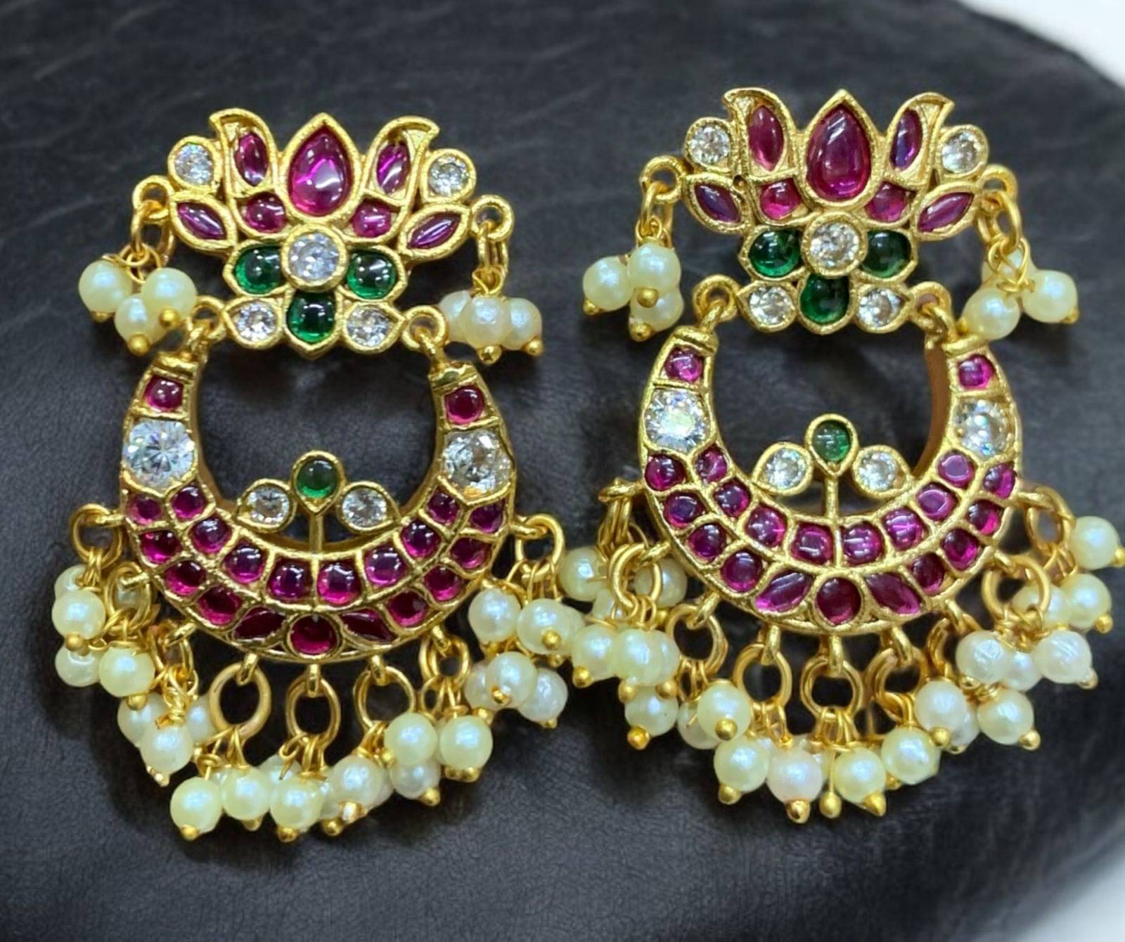     			KC JEWELS Multi Color Bali Earrings ( Pack of 1 )