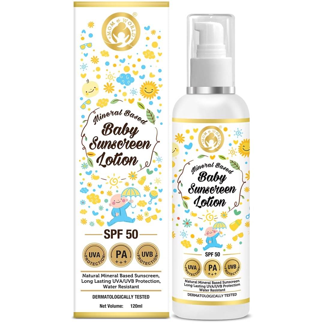     			Mom & World Baby Lotion 120 ( Pack of 1 )