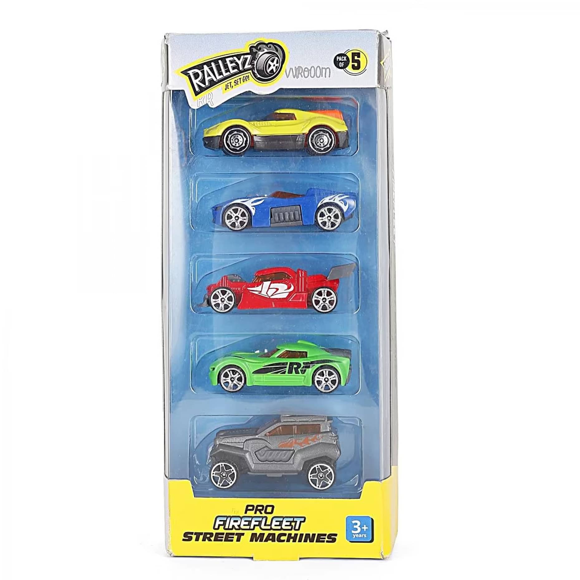     			Ralleyz Pro Firefleet Street Machines Die Cast Toy Cars for Kids, Pack of 5, 3Y+ assorted cars