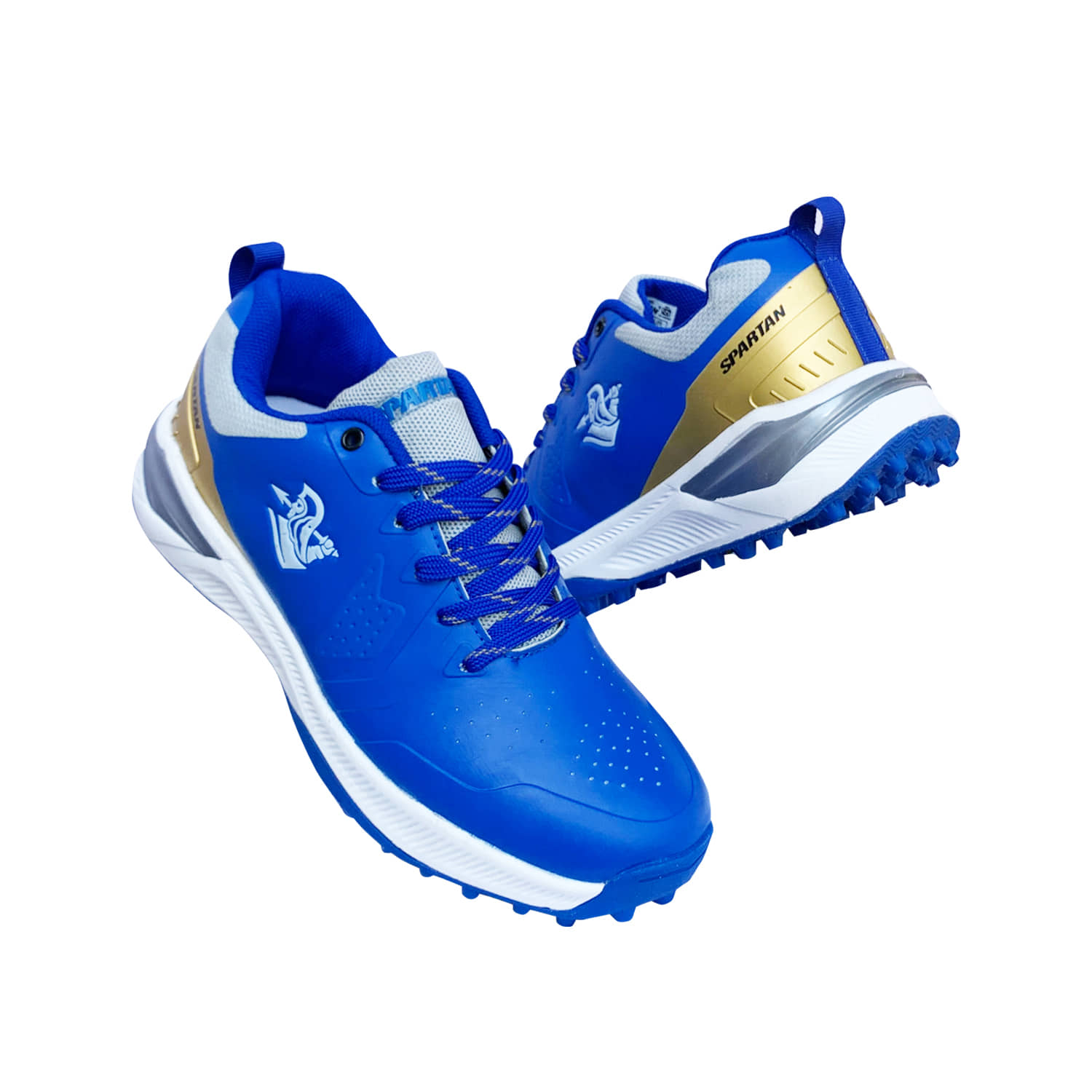 Spartan Legacy pro blue Blue,Gold Cricket Shoes - Sports Shoes | Buy online on ZillyBuy