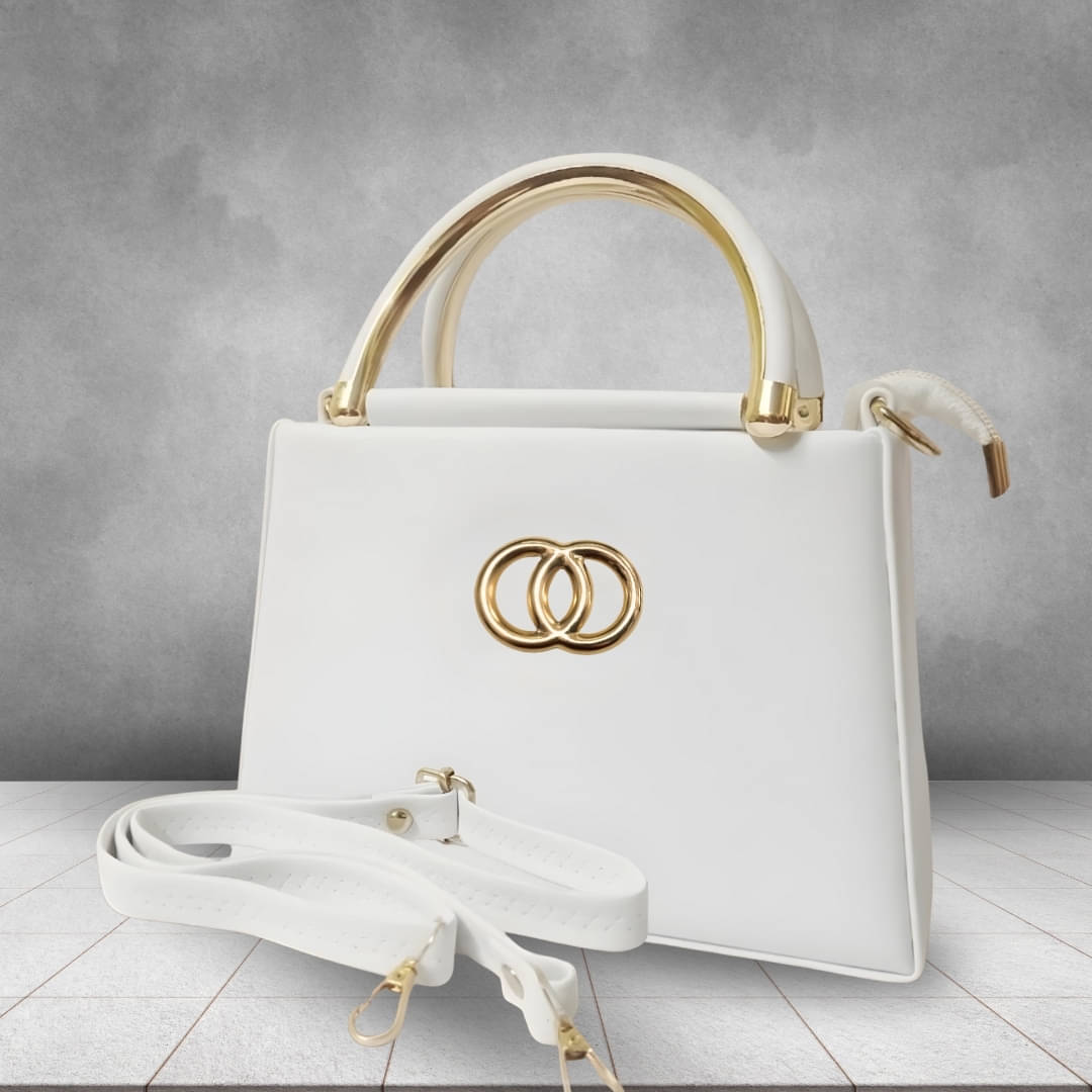     			TCRAZY Sling Bag Faux Leather Set of 1 ( White )