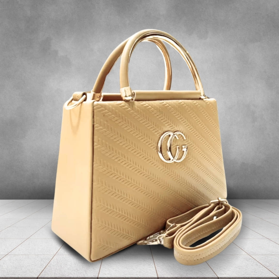     			TCRAZY Sling Bag Faux Leather Set of 1 ( Beige )