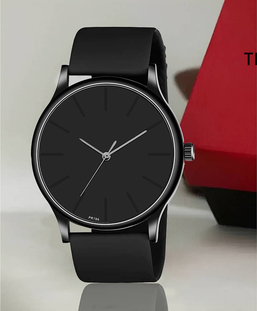     			Trex Black Silicon Analog Men's Watch