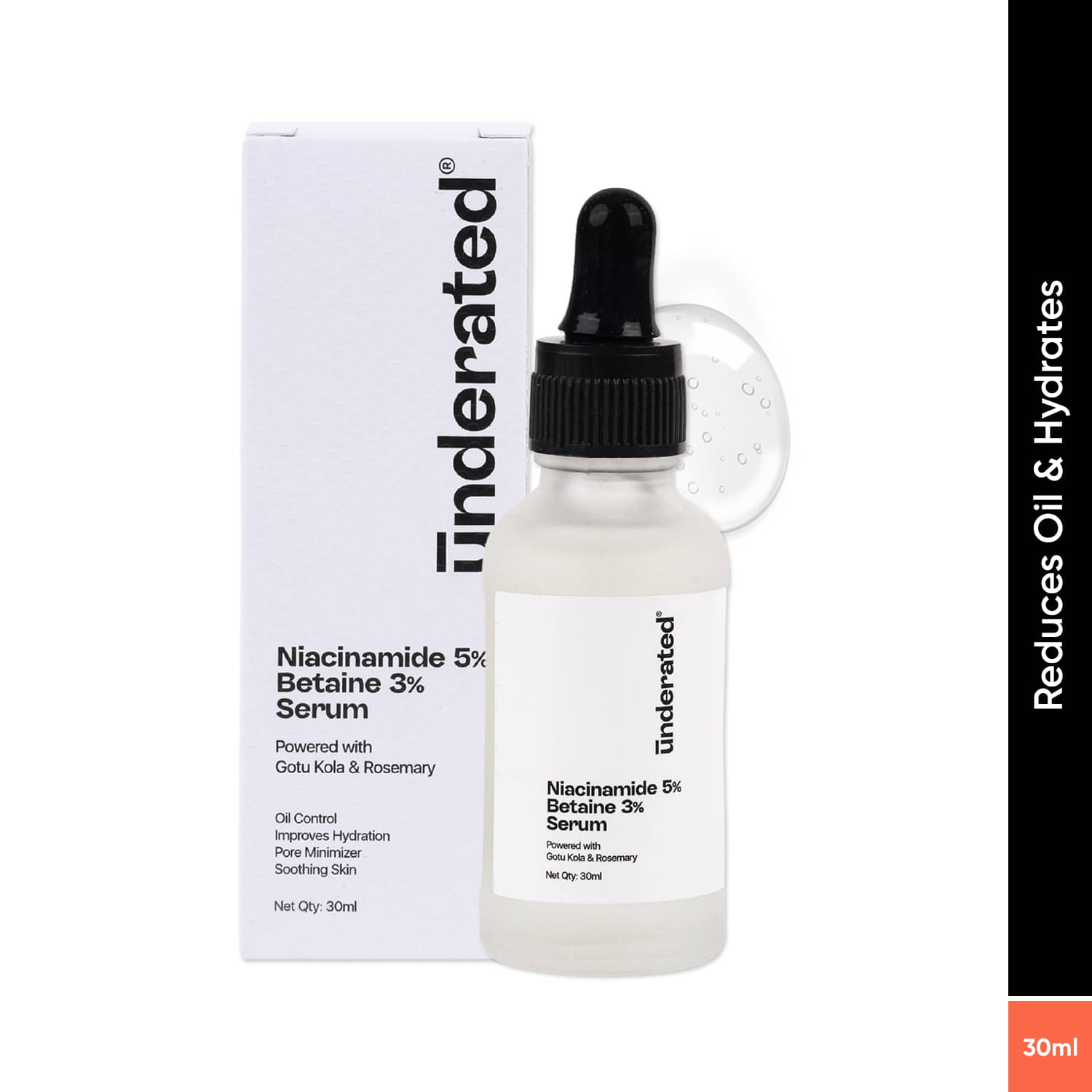 Underated Face Serum Niacinamide Hydrating For All Skin Type ( Pack of 1 ) Underated Face Serum Niacinamide Hydrating For All Skin Type ( Pack of 1 )