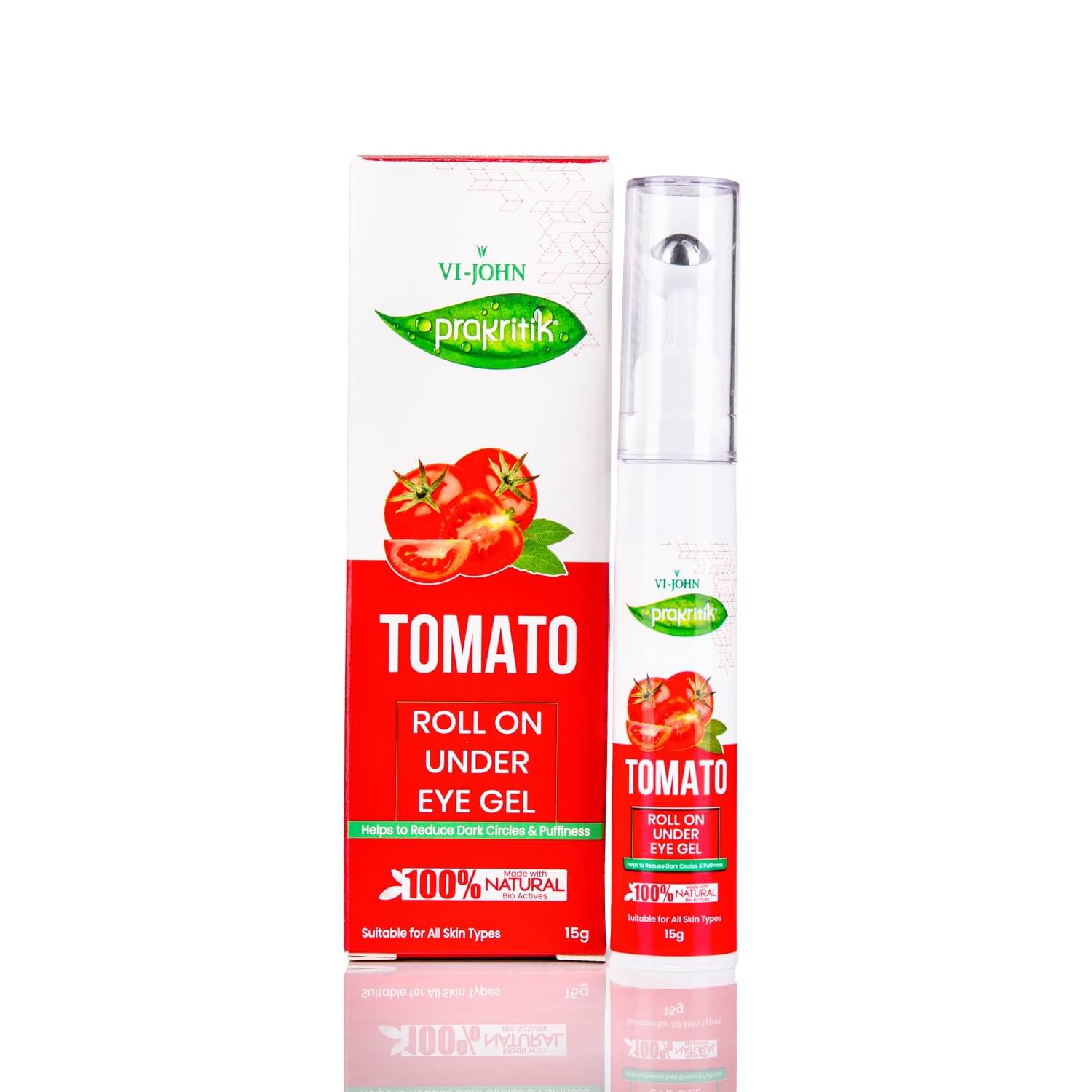     			Vi-John Prakritik Tomato Roll-On Under Eye Gel Eye Roller 15 mL