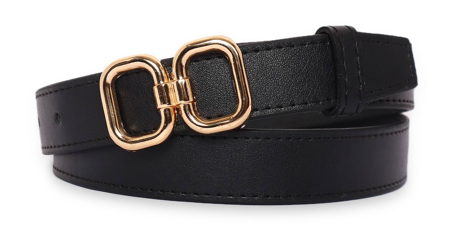     			Zacharias Faux Leather Women's Metal Belt ( Pack of 1 )