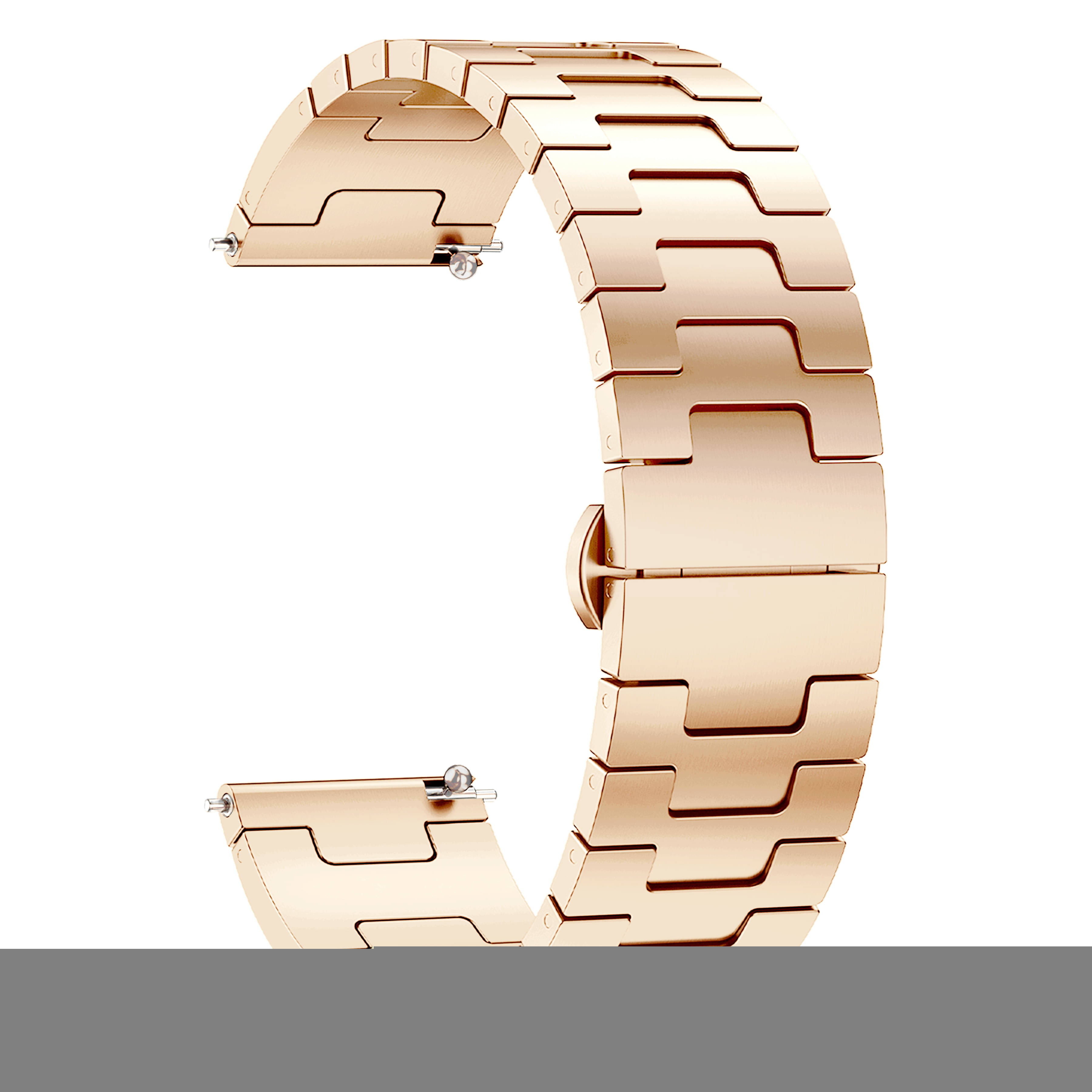     			ACM Watch Strap Metal Stainless Steel 22mm compatible with Fire-Boltt Ai Bsw015 Smartwatch Belt Luxury Band Rose Gold