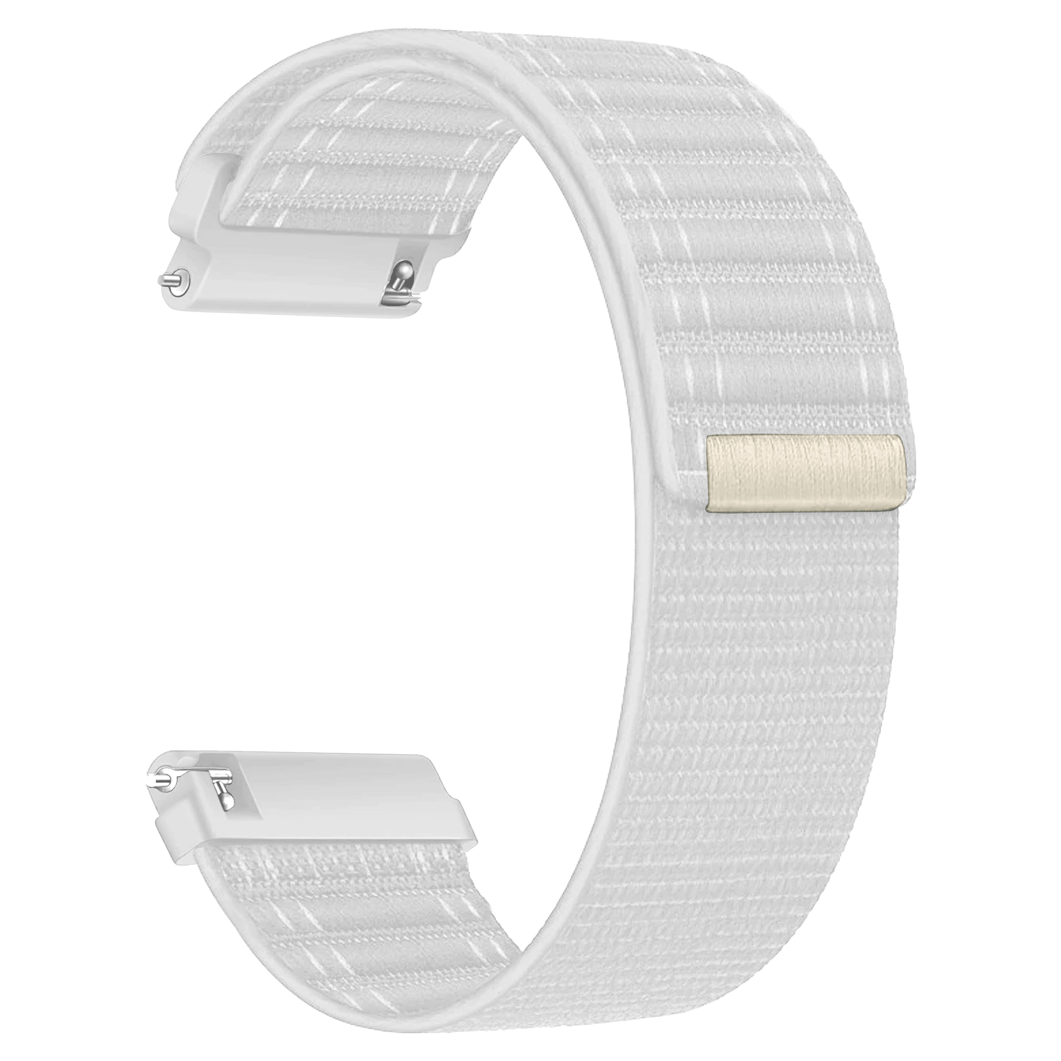     			ACM Watch Strap Soft Nylon 20mm compatible with Fire-Boltt Ninja Pro Max Bsw026 Smartwatch Sports Band White