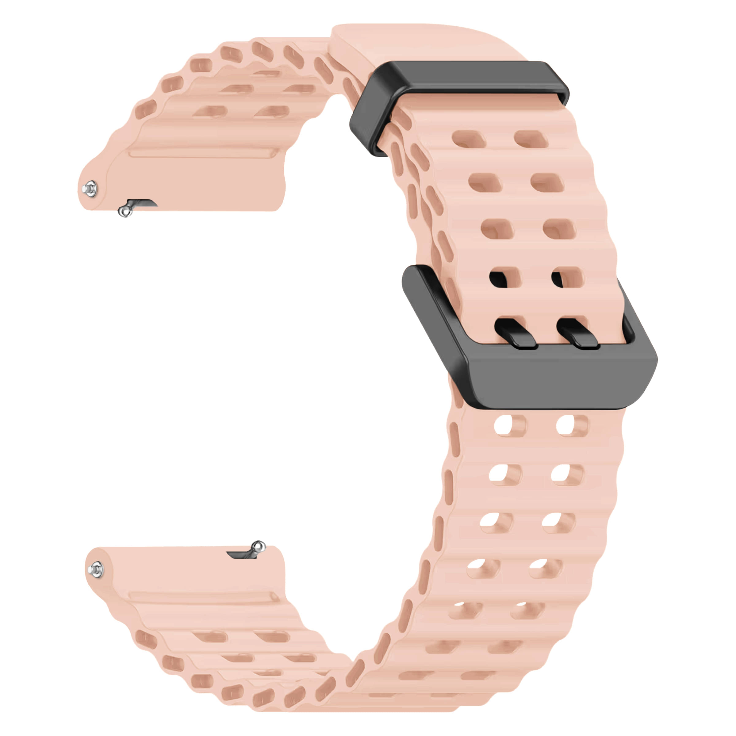 ACM Watch Strap Silicone Belt 22mm compatible with Fire-Boltt Ninja Call 2 Bsw025 Smartwatch Sports Classic Band Creame Pink ACM Watch Strap Silicone Belt 22mm compatible with Fire-Boltt Ninja Call 2 Bsw025 Smartwatch Sports Classic Band Creame Pink