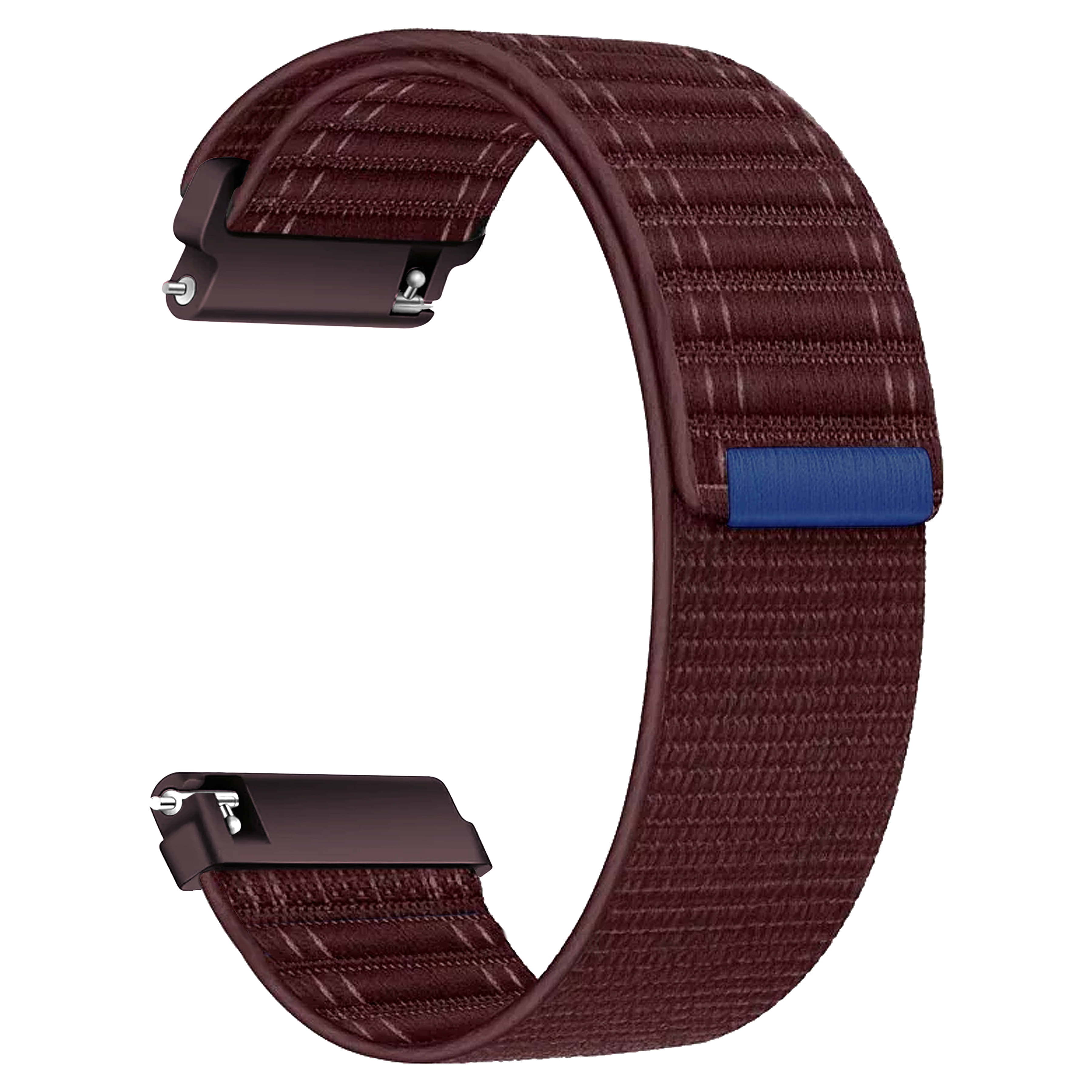 ACM Watch Strap Soft Nylon 20mm compatible with Noise Colorfit Qube Oxy Smartwatch Sports Band Burgundy Purple ACM Watch Strap Soft Nylon 20mm compatible with Noise Colorfit Qube Oxy Smartwatch Sports Band Burgundy Purple