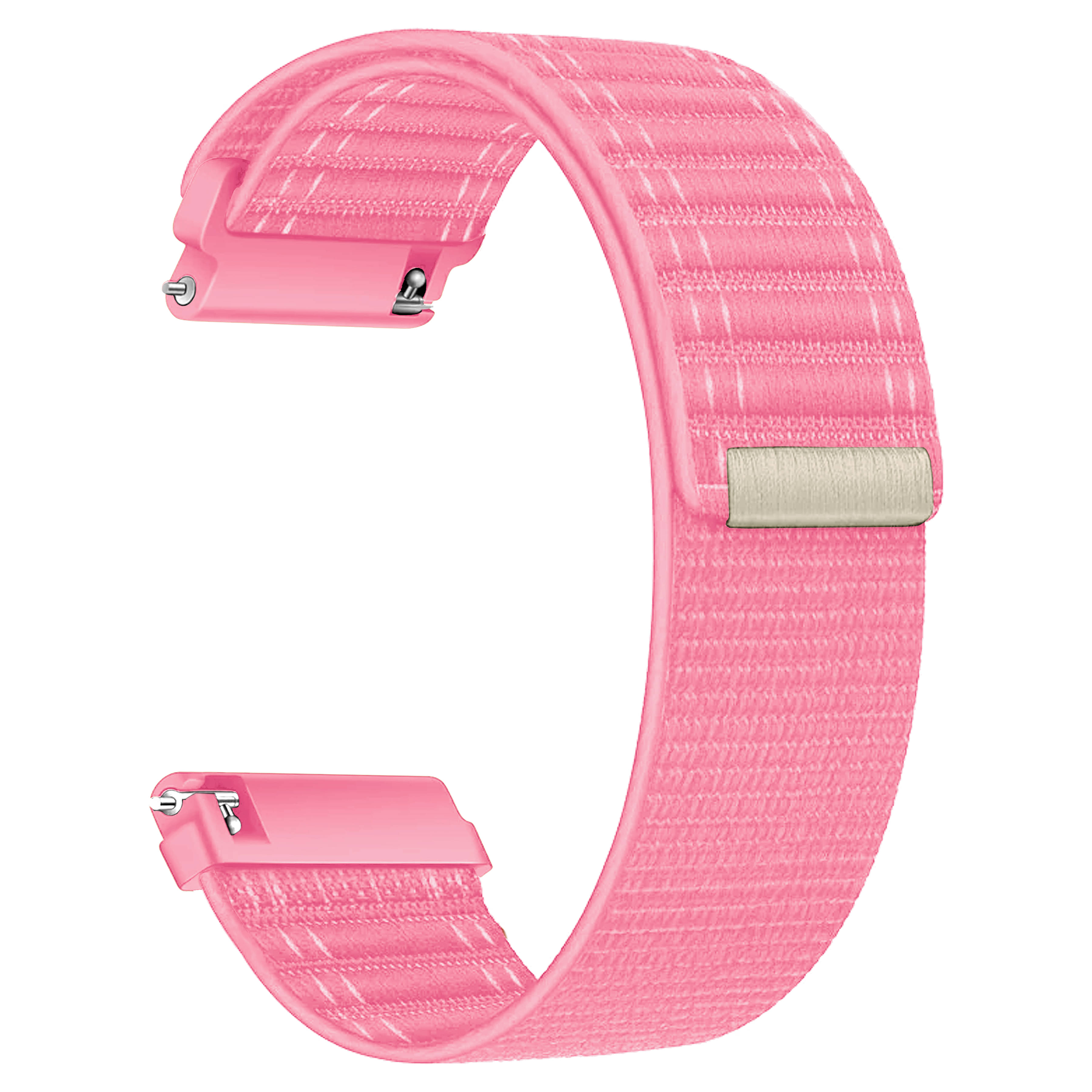     			ACM Watch Strap Soft Nylon 20mm compatible with Garmin Forerunner 645 Music Smartwatch Sports Band Pink