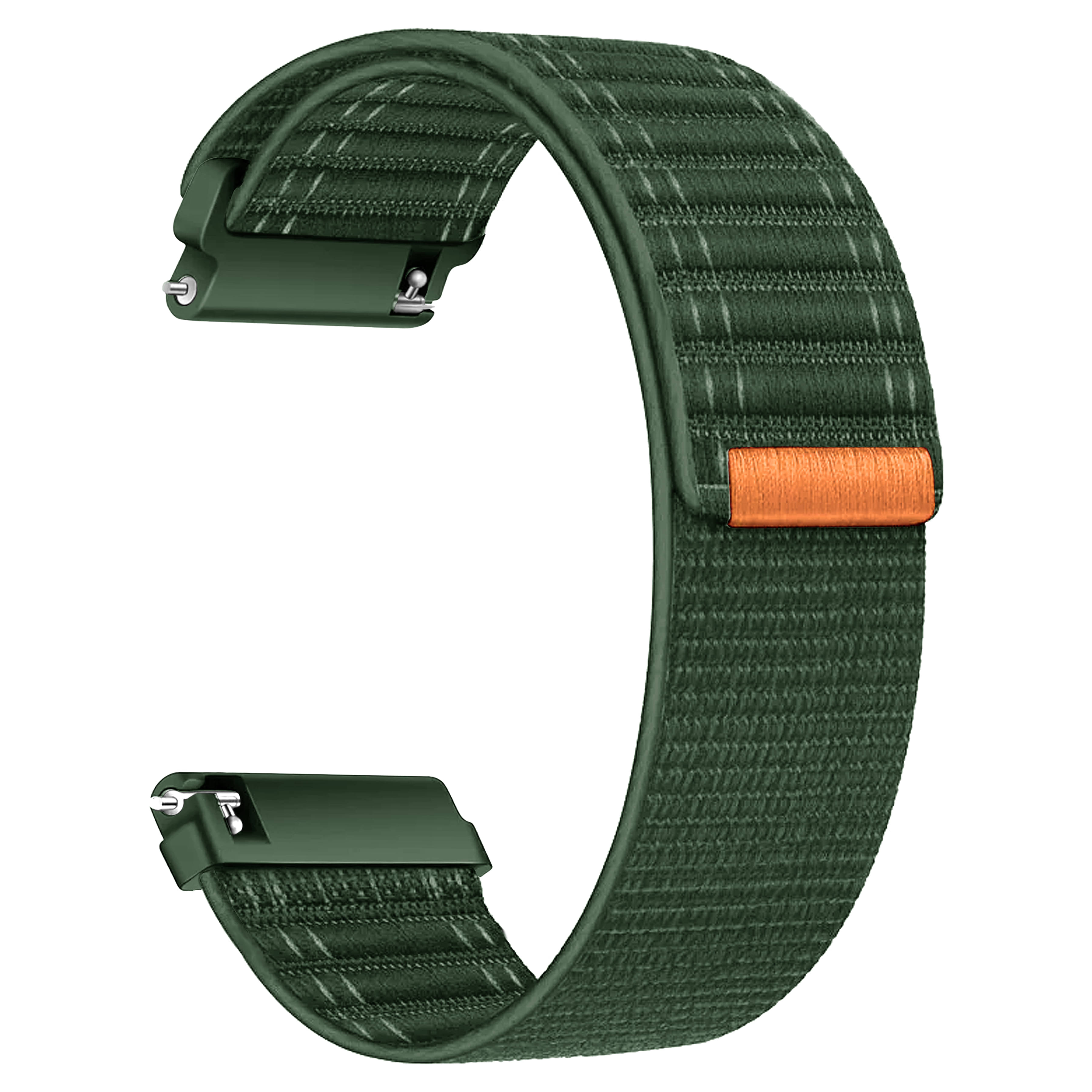     			ACM Watch Strap Soft Nylon 22mm compatible with Lg The Real Watch W150 Smartwatch Sports Band Green