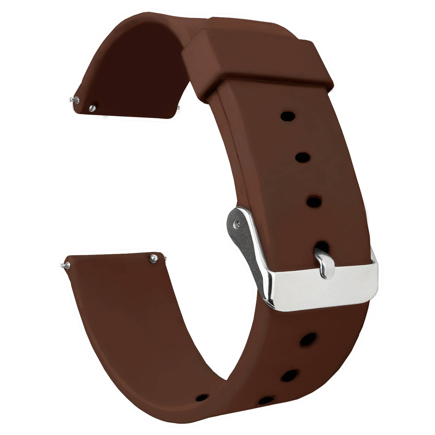 ACM Watch Strap Silicone Belt 22mm compatible with Crossbeats Armour Dive Smartwatch Casual Classic Band Brown ACM Watch Strap Silicone Belt 22mm compatible with Crossbeats Armour Dive Smartwatch Casual Classic Band Brown