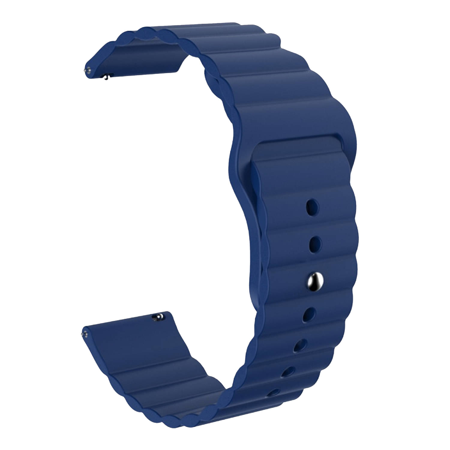 ACM Watch Strap Wave Design Silicone Belt 22mm compatible with Boat Ultima Call Smartwatch Sports Band Blue ACM Watch Strap Wave Design Silicone Belt 22mm compatible with Boat Ultima Call Smartwatch Sports Band Blue
