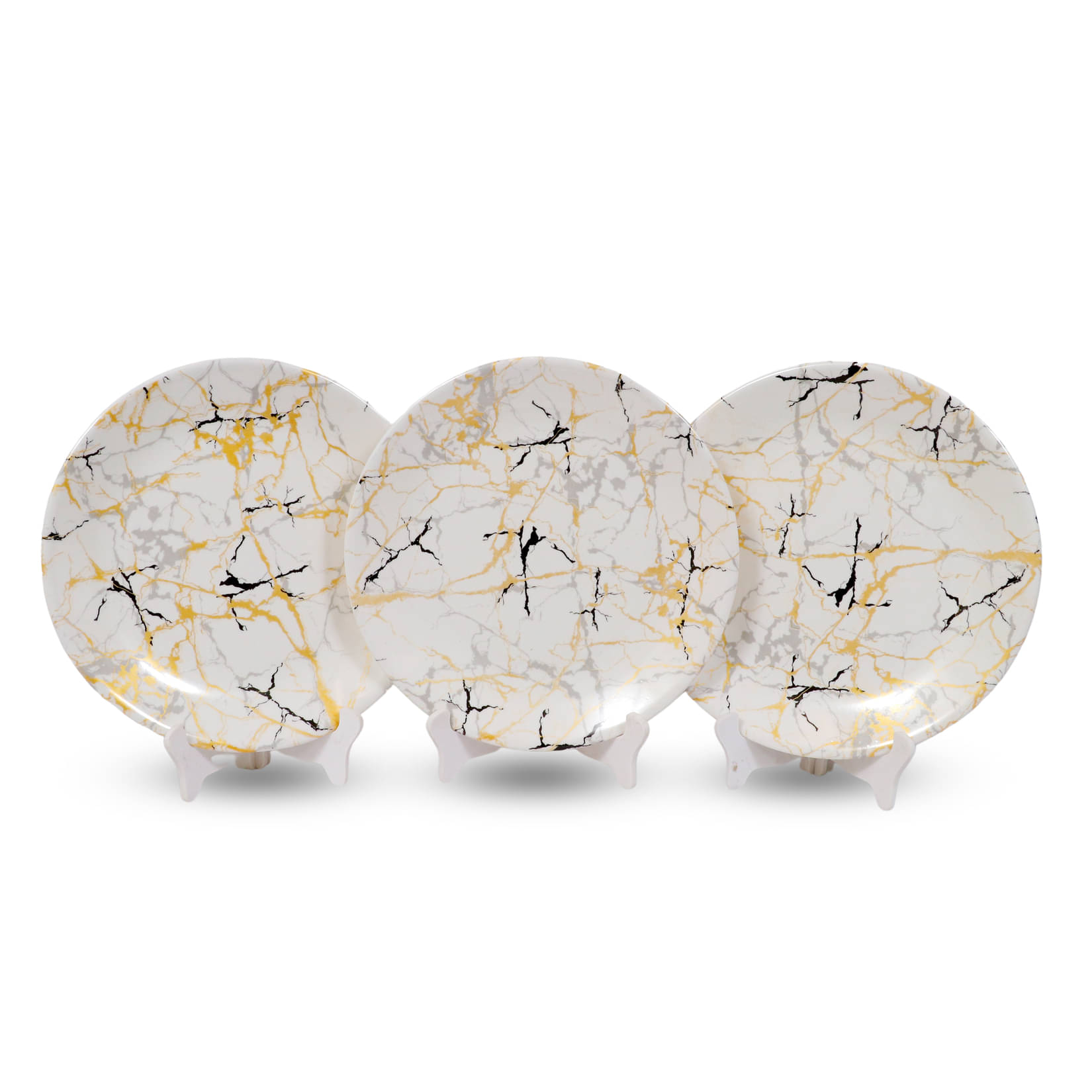     			ARIYA 3 Pcs Melamine Multi Color Full Plate