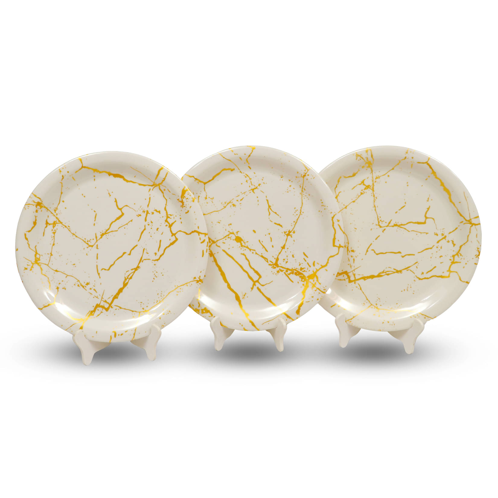     			ARIYA 3 Pcs Melamine Multi Color Full Plate