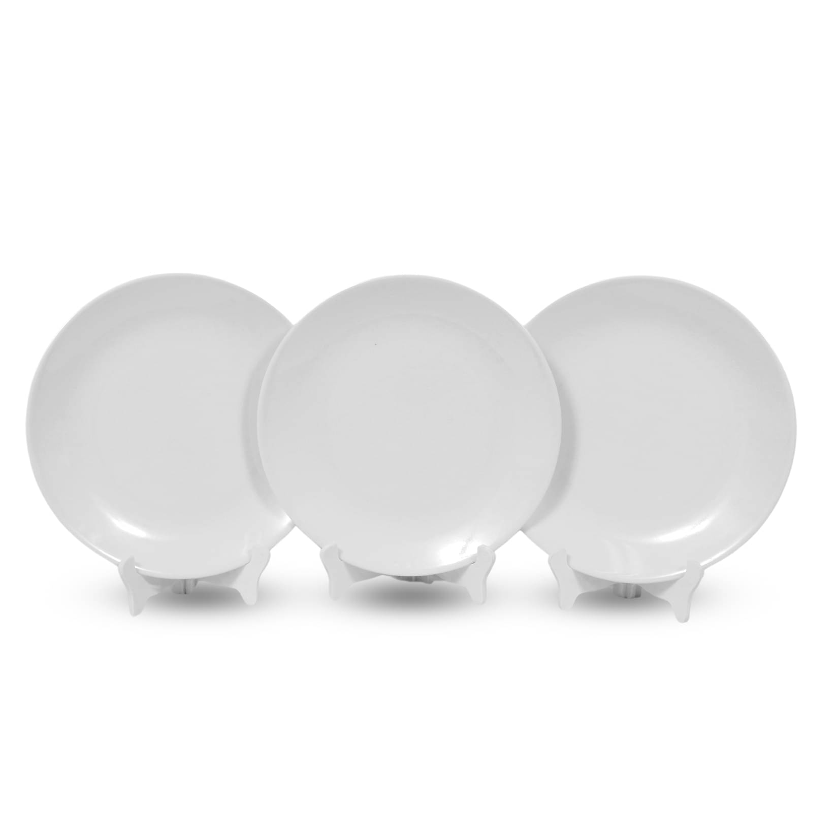 ARIYA 3 Pcs Melamine White Full Plate ARIYA 3 Pcs Melamine White Full Plate