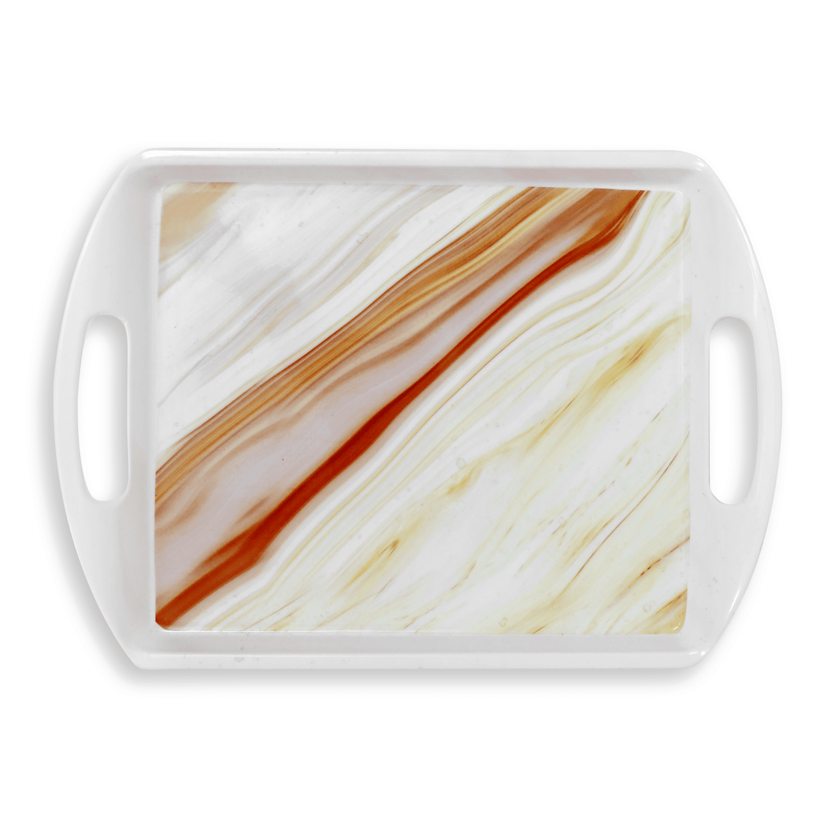     			ARIYA ARI-AT-547-M12-PC-1 Printed Melamine Serving Plate 500 ml Multicolor ( Set of 1 )