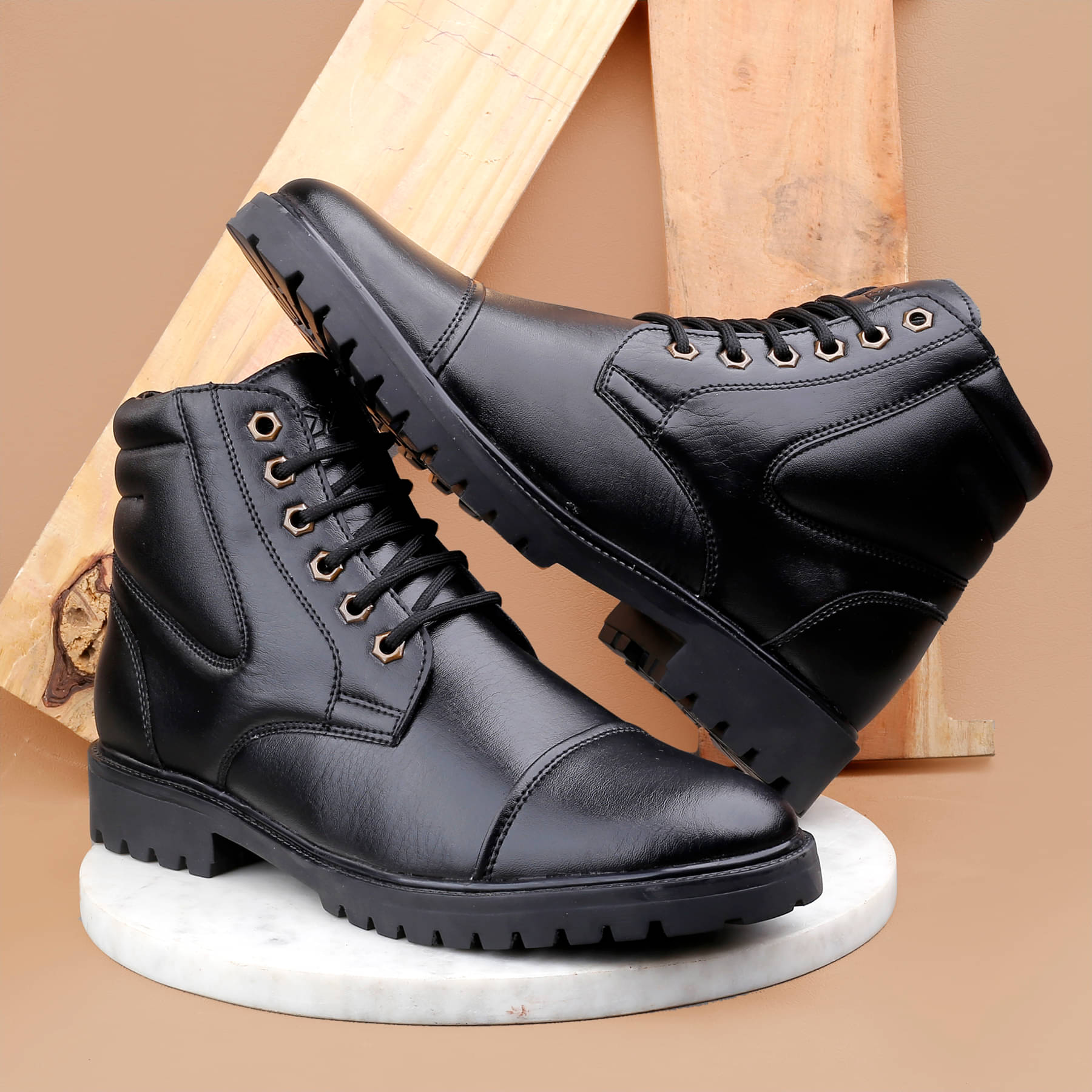     			BXXY Black Men's Formal Boots