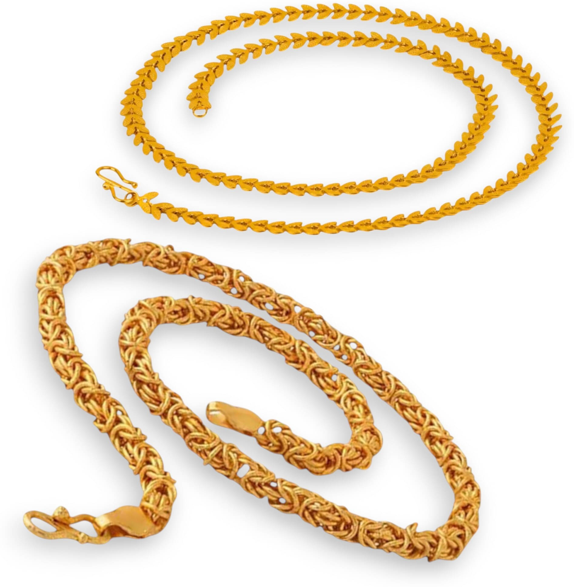 Charms Gold Plated Chains Combo ( Set of 2 ) Charms Gold Plated Chains Combo ( Set of 2 )