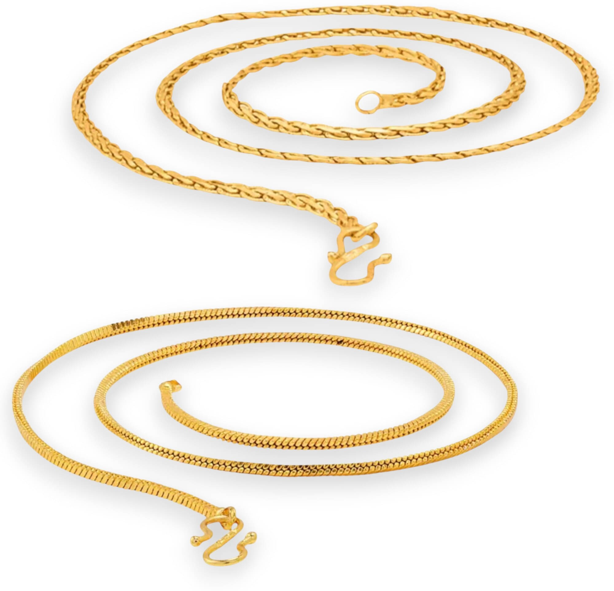 Charms Gold Plated Chains Combo ( Set of 2 ) Charms Gold Plated Chains Combo ( Set of 2 )