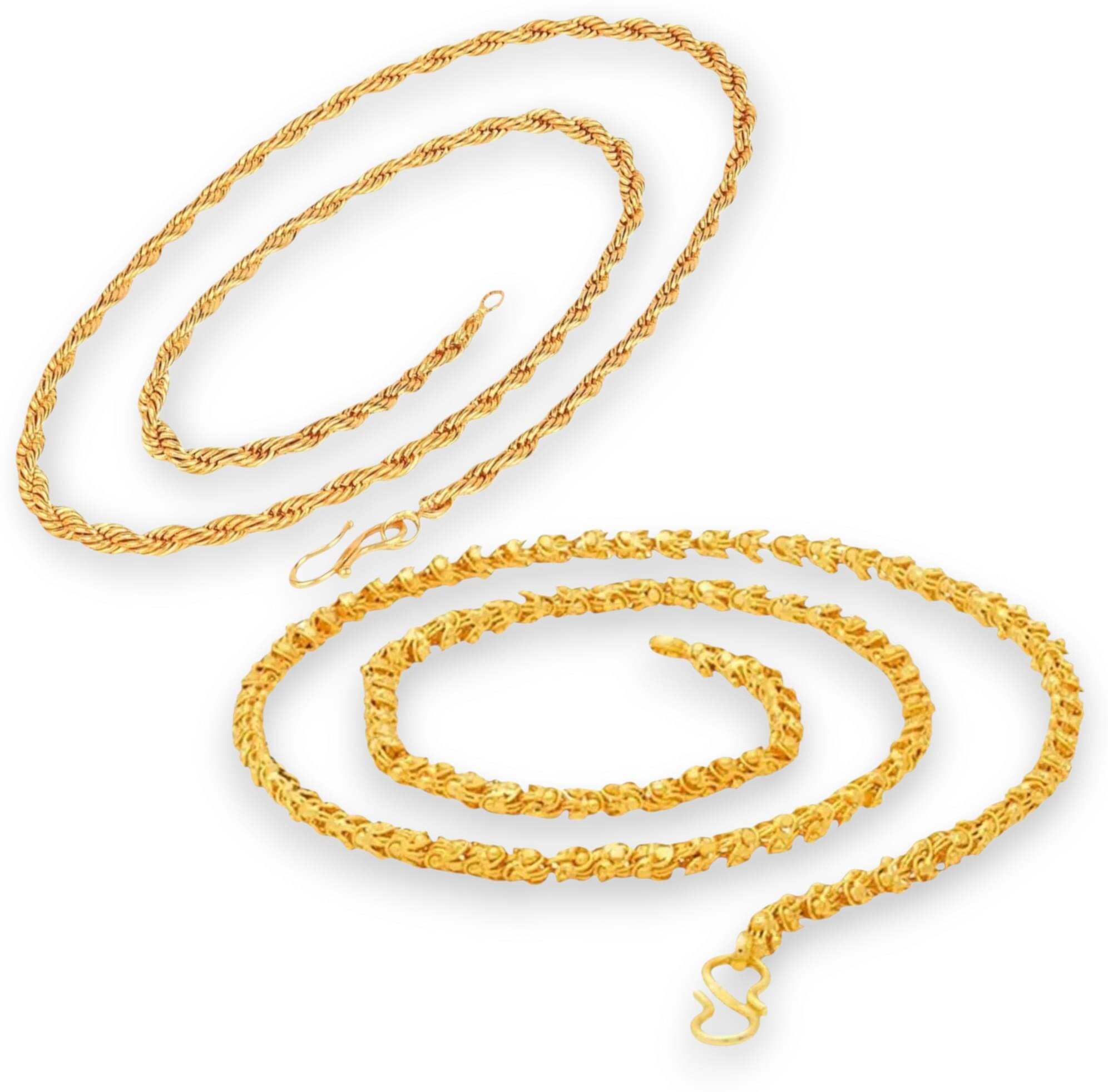 Charms Gold Plated Chains Combo ( Set of 2 ) Charms Gold Plated Chains Combo ( Set of 2 )