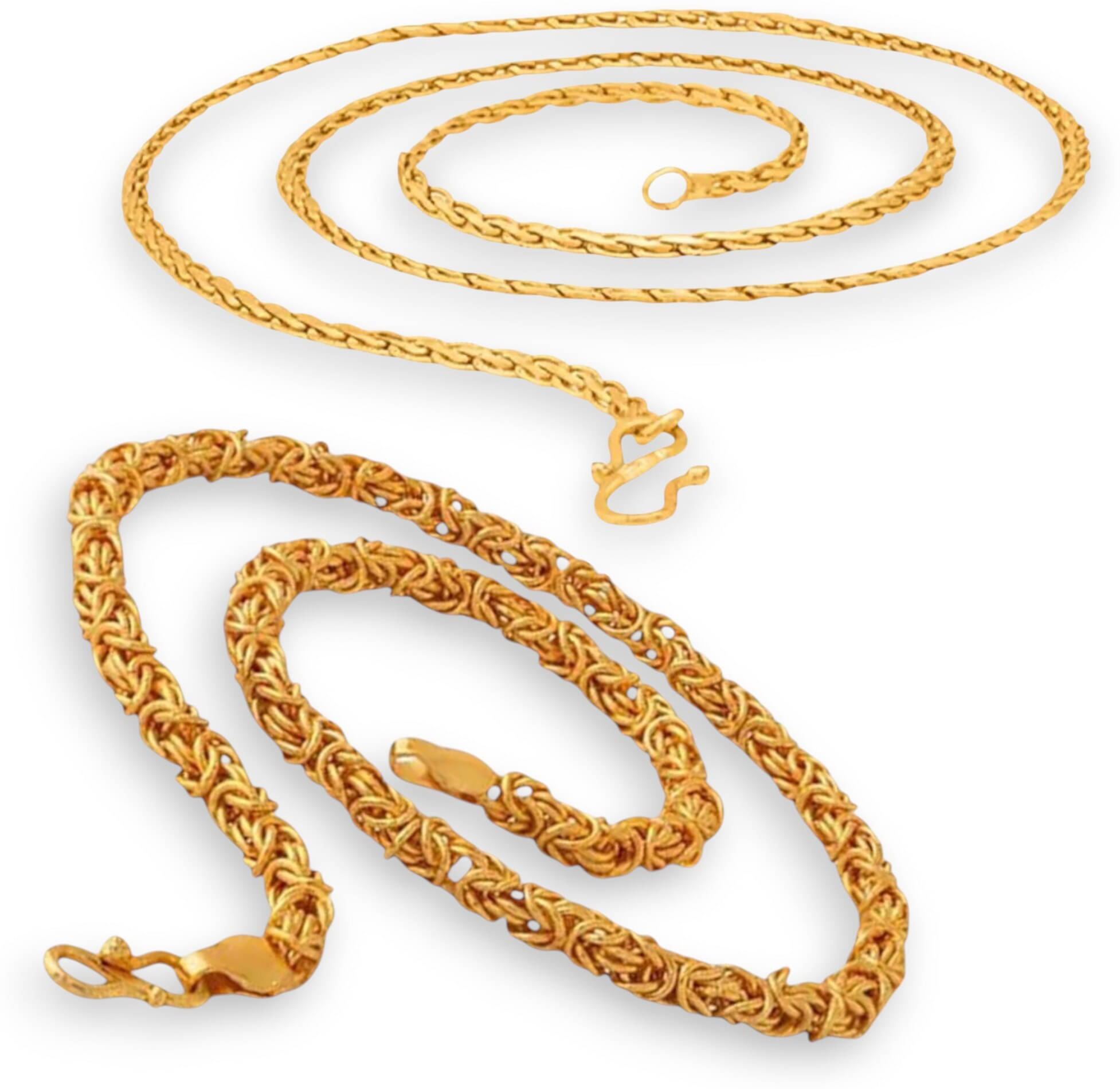 Charms Gold Plated Chains Combo ( Set of 2 ) Charms Gold Plated Chains Combo ( Set of 2 )