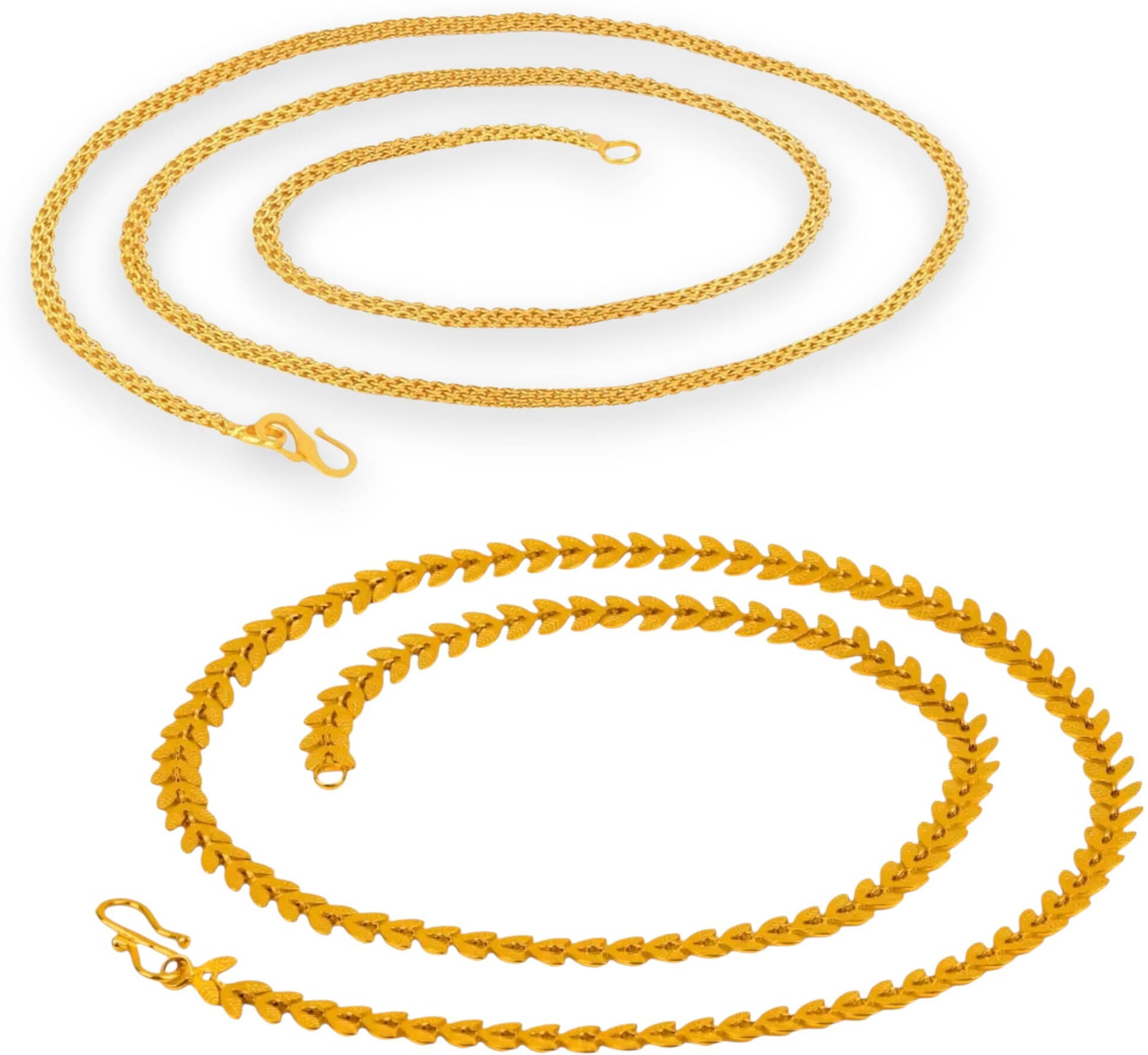 Charms Gold Plated Chains Combo ( Set of 2 ) Charms Gold Plated Chains Combo ( Set of 2 )