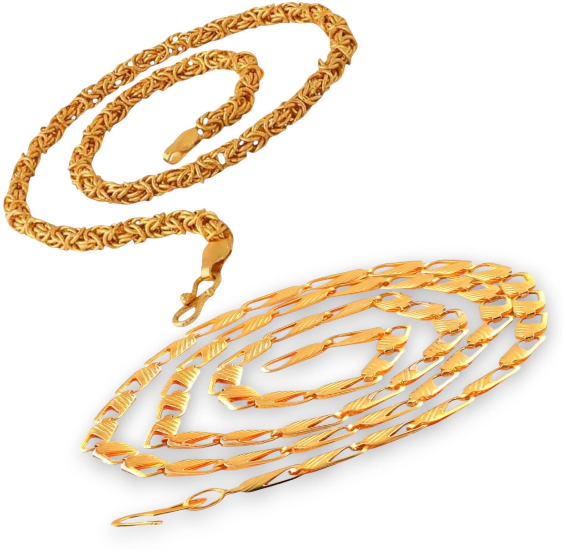 Charms Gold Plated Chains Combo ( Set of 2 ) Charms Gold Plated Chains Combo ( Set of 2 )