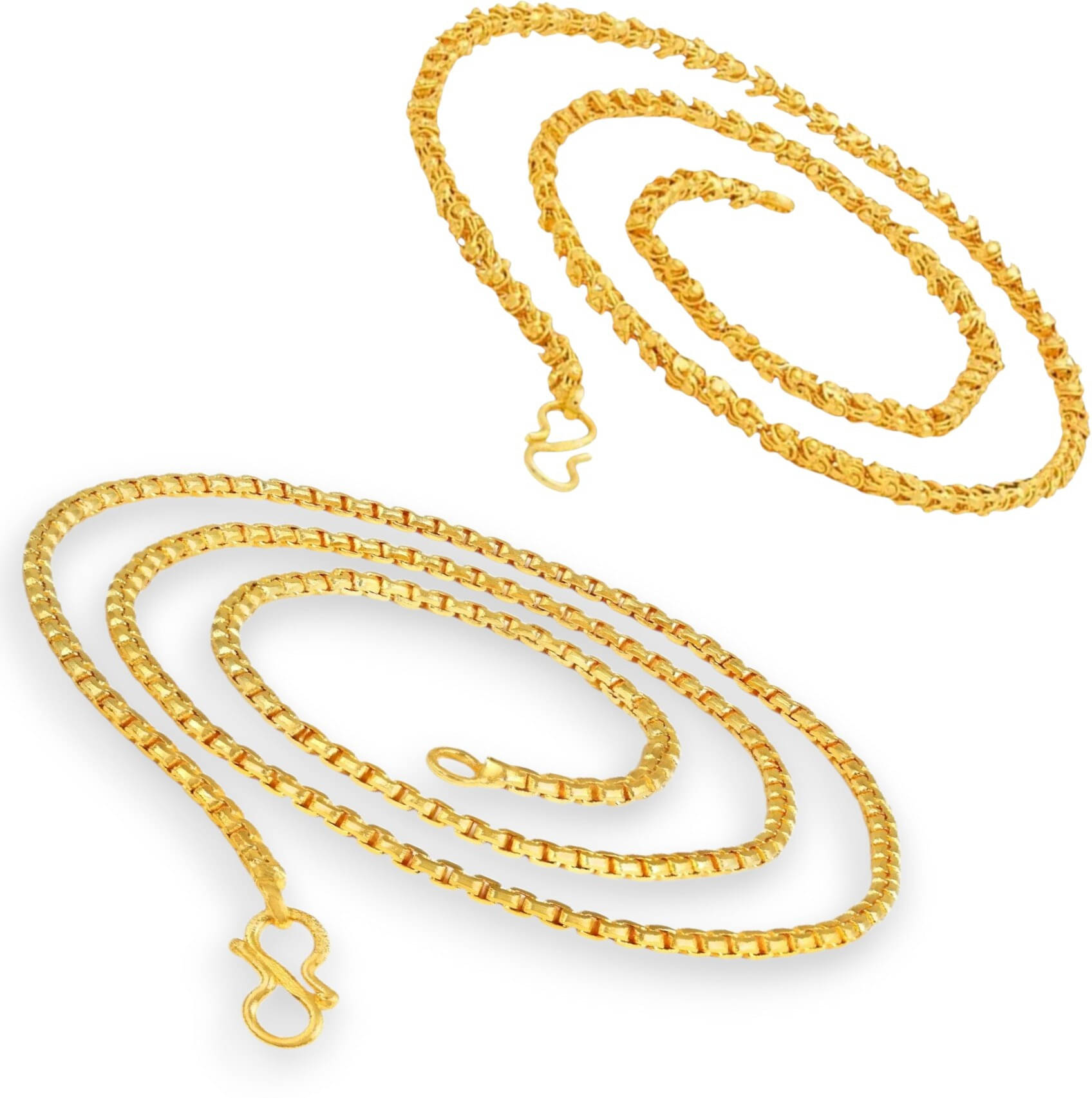 Charms Gold Plated Chains Combo ( Set of 2 ) Charms Gold Plated Chains Combo ( Set of 2 )