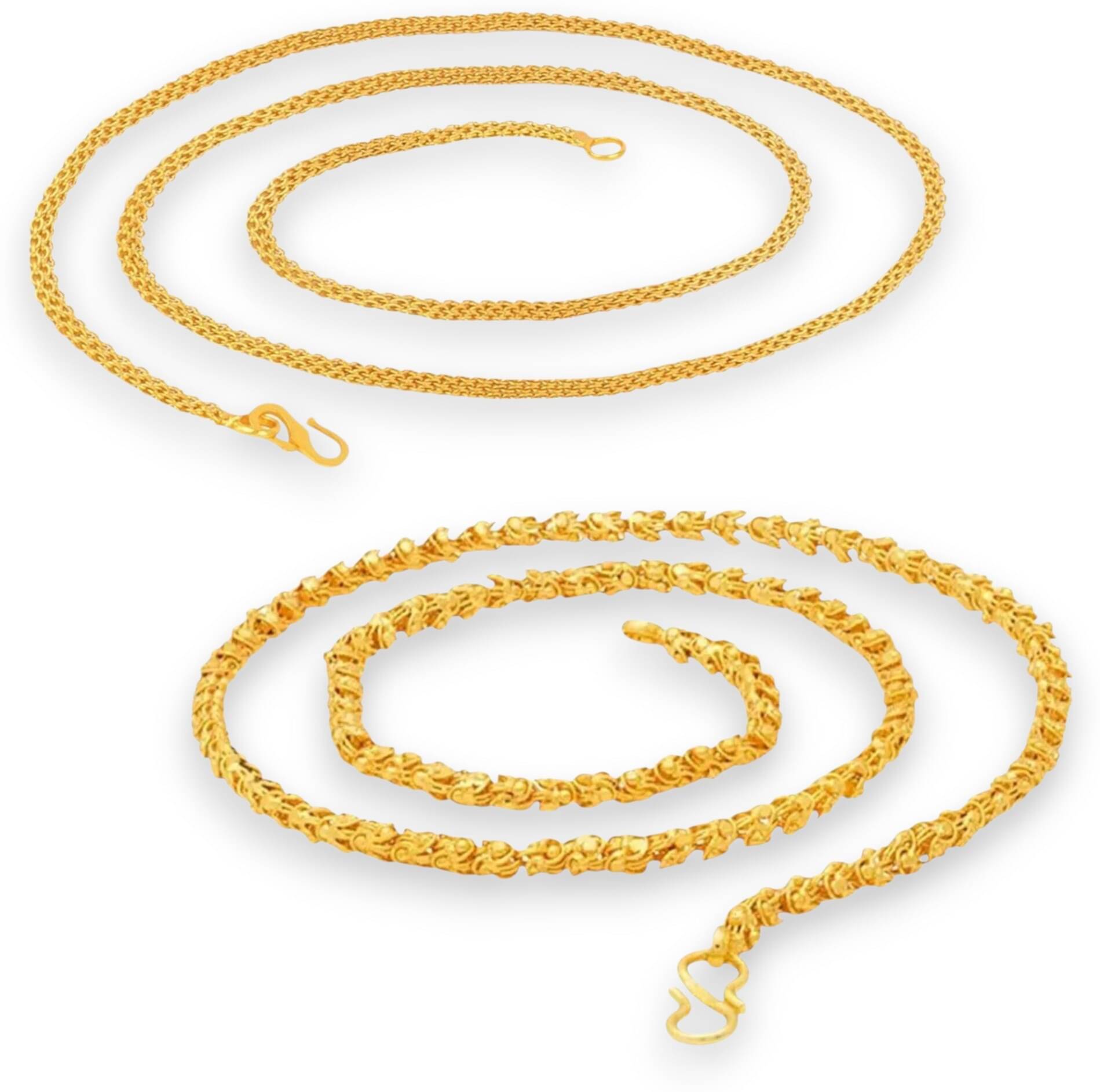 Charms Gold Plated Chains Combo ( Set of 2 ) Charms Gold Plated Chains Combo ( Set of 2 )