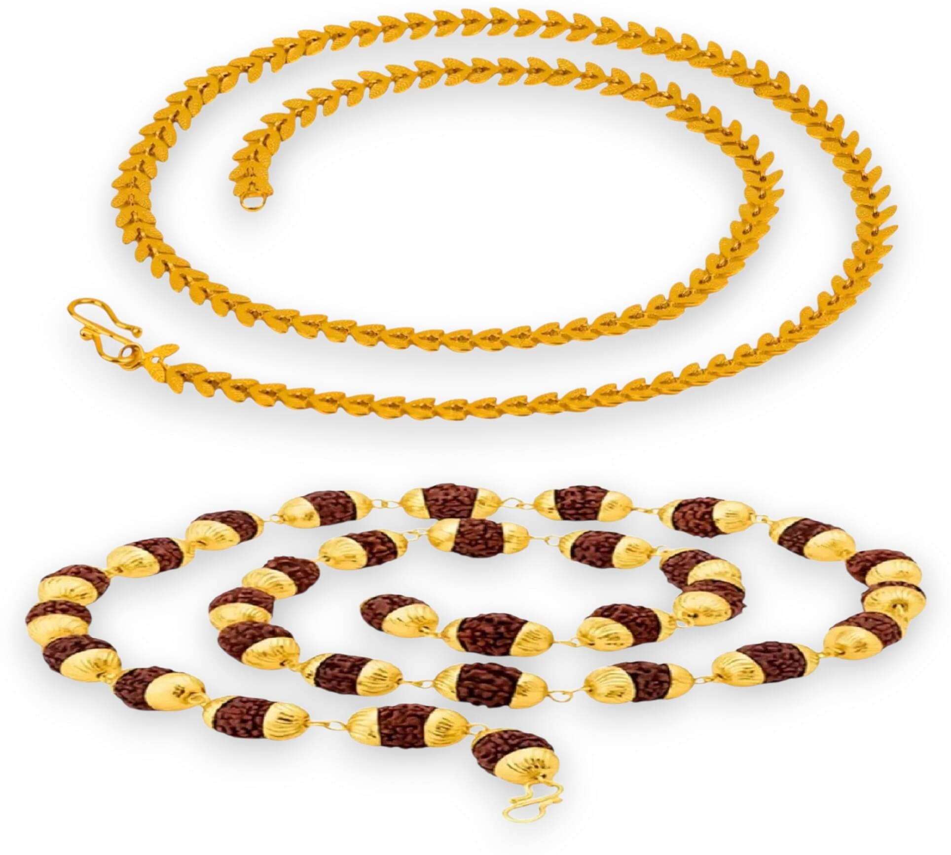 Charms Gold Plated Chains Combo ( Set of 2 ) Charms Gold Plated Chains Combo ( Set of 2 )
