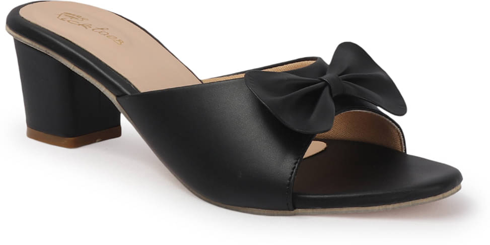     			Picktoes Black Women's Sandal Heels