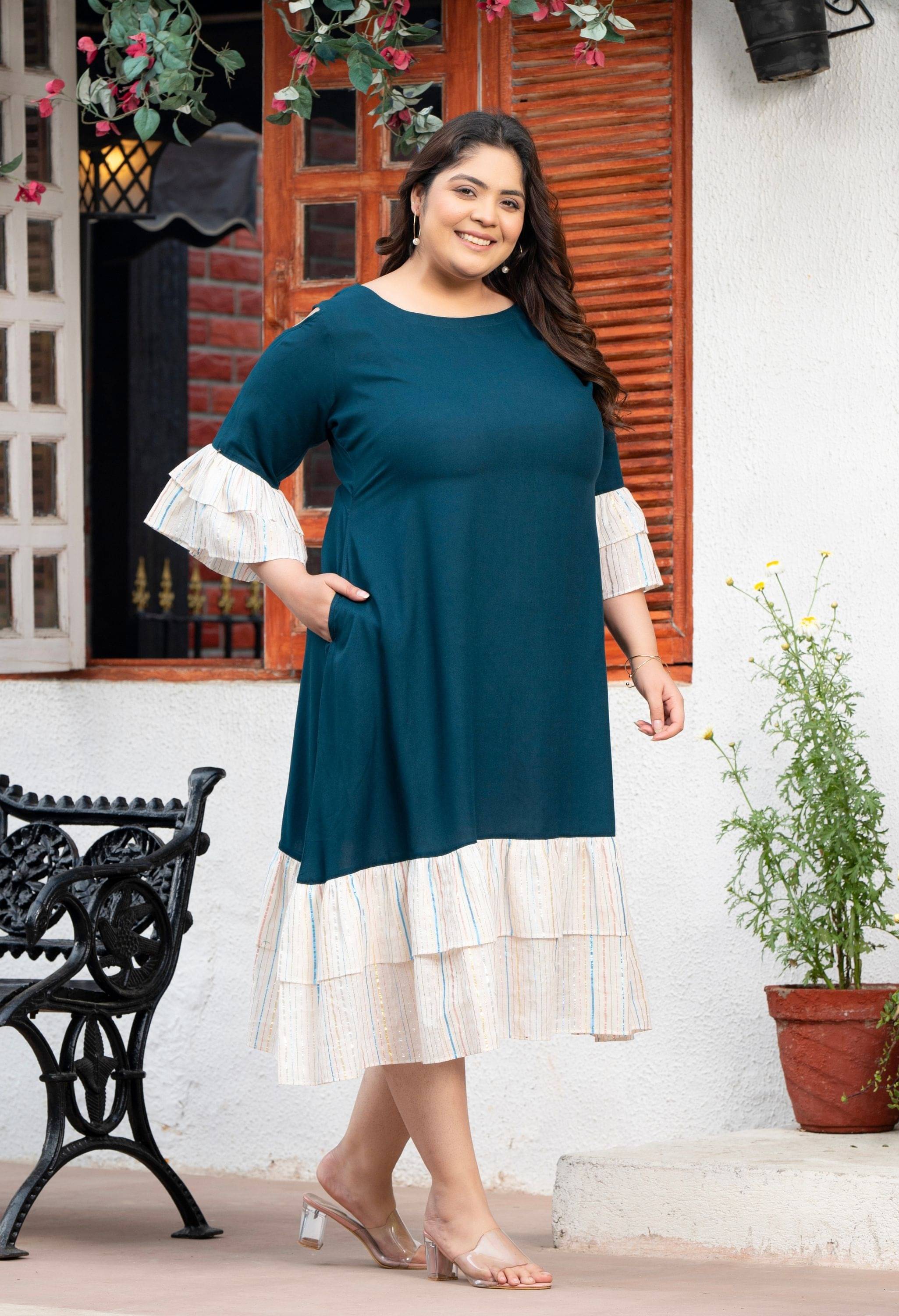 PrettyPlus by Desinoor.com Viscose Rayon Solid Full Length Women's Fit & Flare Dress - Teal ( Pack of 1 ) PrettyPlus by Desinoor.com Viscose Rayon Solid Full Length Women's Fit & Flare Dress - Teal ( Pack of 1 )