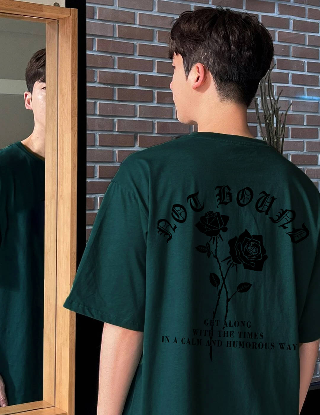 Rigo Cotton Oversized Fit Printed Half Sleeves Men's Round T-Shirt - Green ( Pack of 1 ) Rigo Cotton Oversized Fit Printed Half Sleeves Men's Round T-Shirt - Green ( Pack of 1 )