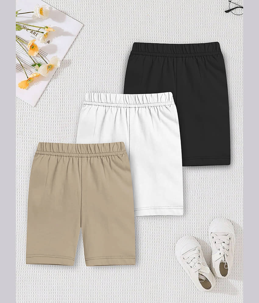Trampoline Pack of 3 Girls Cotton Shorts ( Multicolor ) - Shorts | Buy online on ZillyBuy