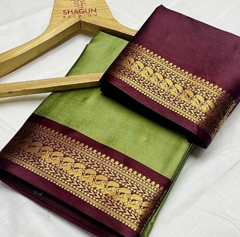 A TO Z CART Cotton Silk Woven Saree With Unstitched Blouse Piece ( Sea Green ) A TO Z CART Cotton Silk Woven Saree With Unstitched Blouse Piece ( Sea Green )
