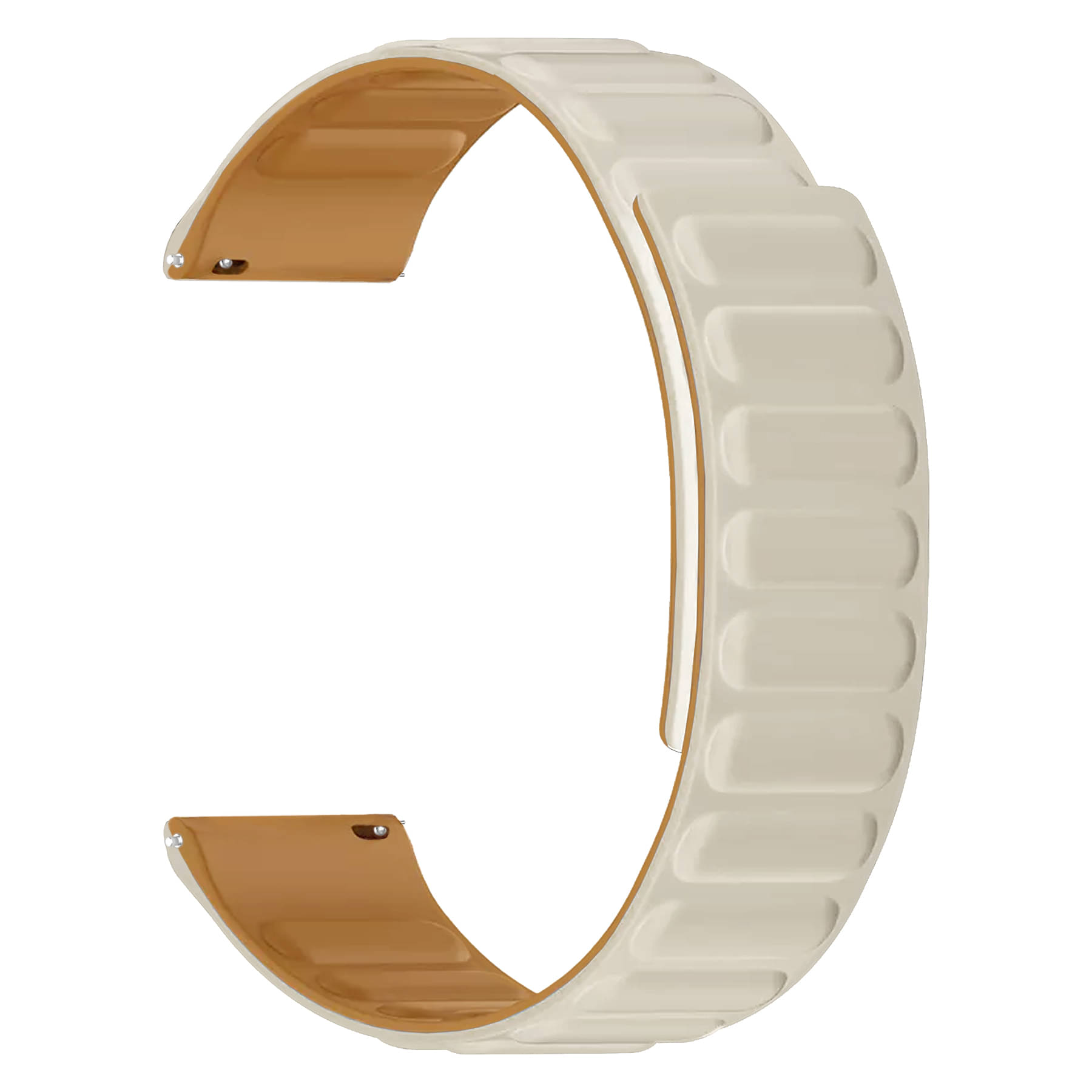    			ACM Watch Strap Magnetic Silicone 22mm compatible with Urban Nexus M Smartwatch Luxury Band White