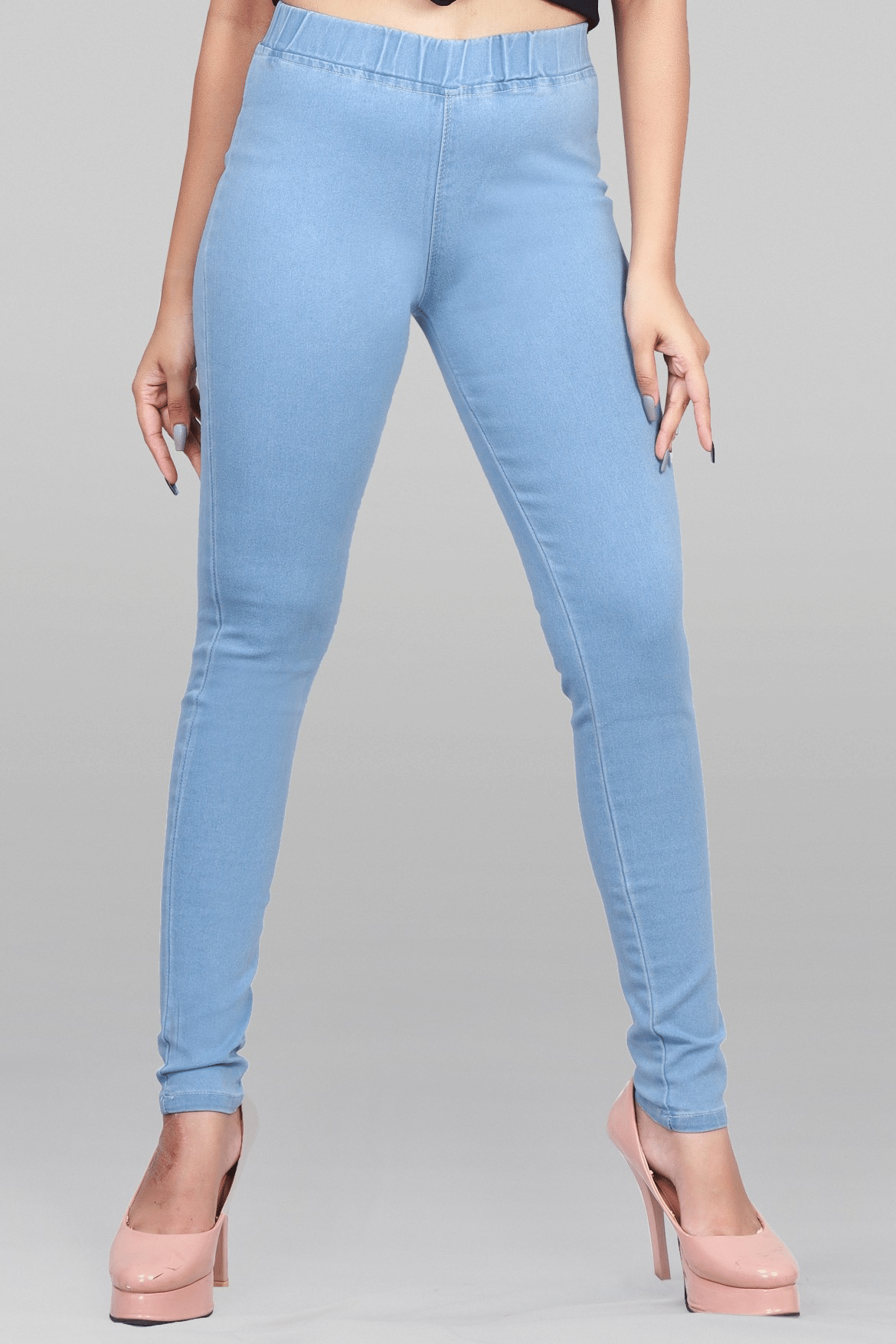     			EVYAVAN ENTERPRISE - Denim Regular Fit Light Blue Women's Jeggings ( Pack of 1 )