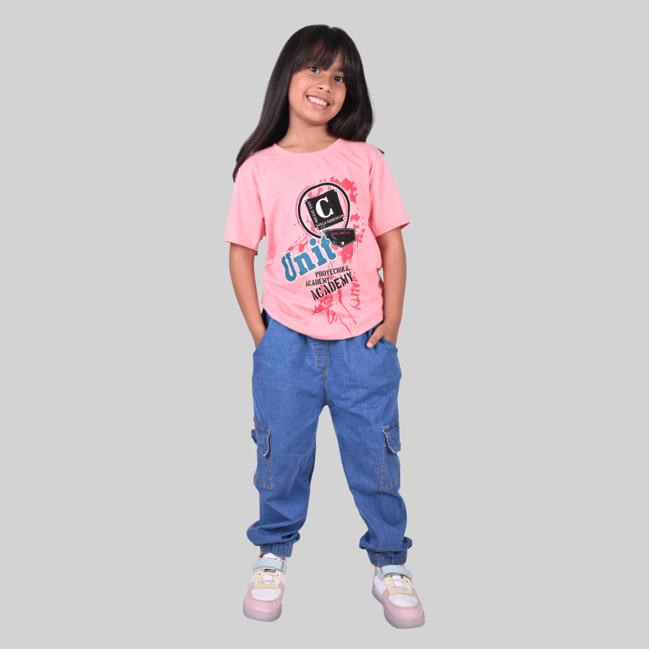     			Kidzee Kingdom Pack of 1 Girls Cotton T-Shirt ( Pink )
