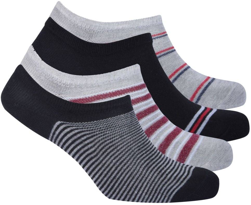     			Krink Pack of 4 Men's Cotton No Show Socks ( Multicolor )