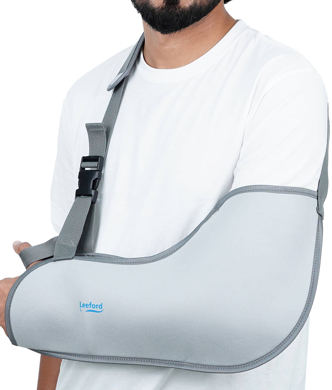    			Leeford Arm Sling Pouch for Shoulder, Forearm & Arm Support, Hand Fracture Support Belt, Size- L (Pack of 1)