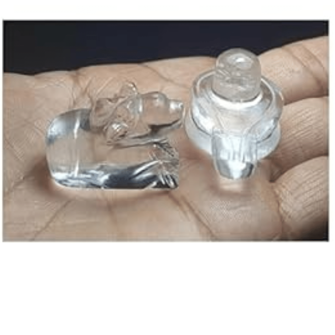     			NAVYAKSH Crystal Lord Shiva Idol ( 1.5 cm )